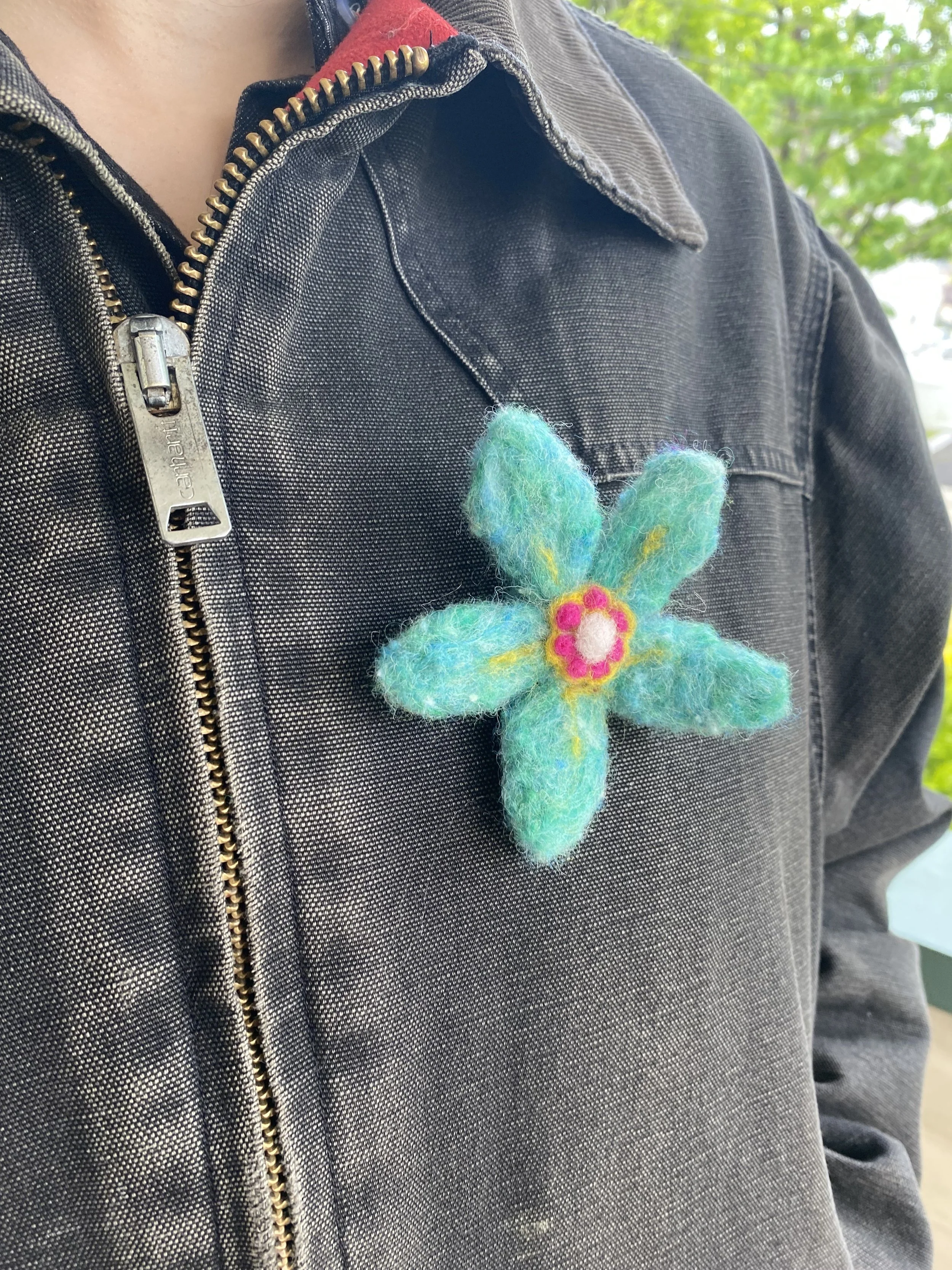 Needle Felted Flowers