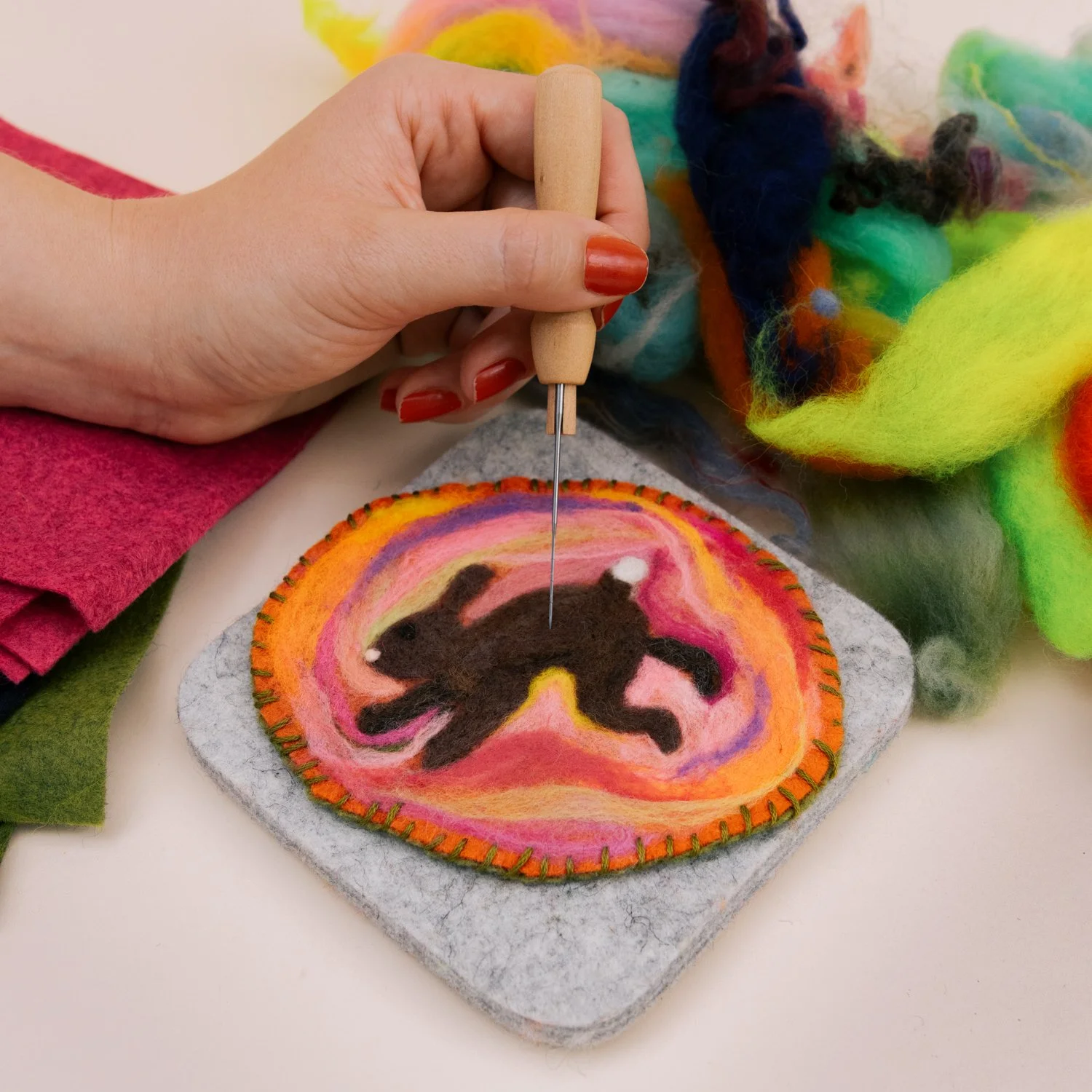 Dilly Dally X CFS Needle Felted Patches