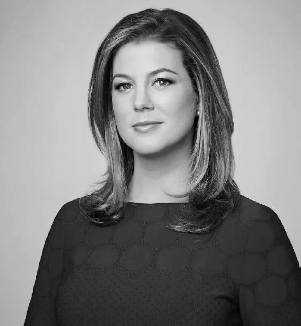 Black and white professional portrait of Brianna Keilar.