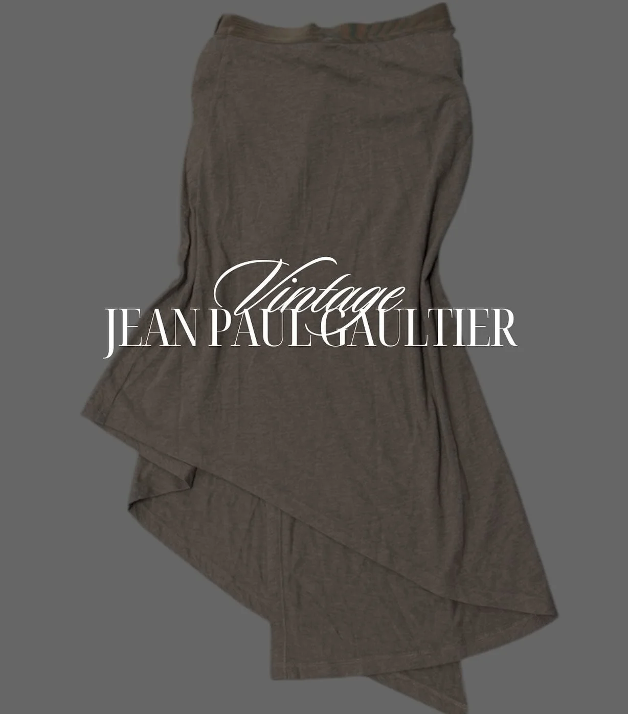 Vintage Jean Paul Gaultier asymmetrical skirt ✨ &bull; www.whereangelsthrift.com

#vintage #thriftingcommunity #retro #vintagestyle #fashion #art #style #vintageclothing #homedecor #photography #love #vintagefashion #antique #design #handmade #vintag