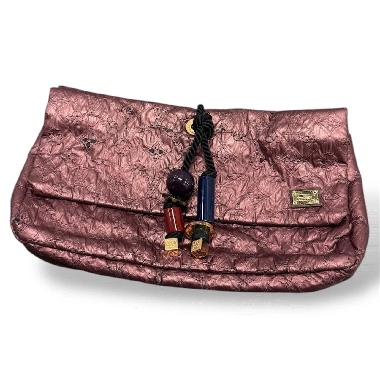 Vintage 2009 Louis Vuitton Clutch - Monogram limelight African Queen Clutch