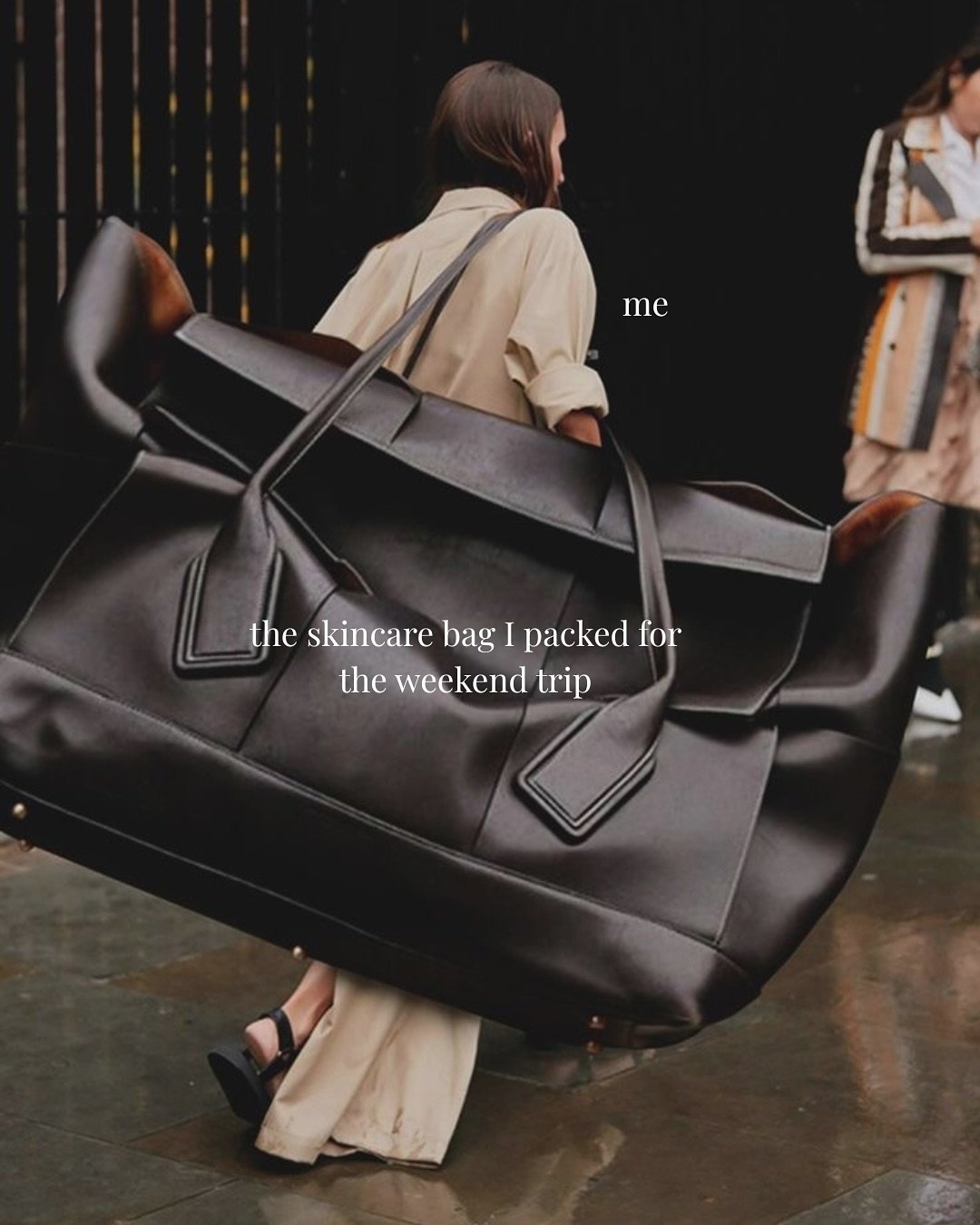 may your skincare bag always be heavier than your overnight bag 🤍