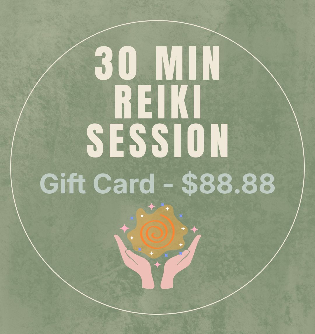 GIFT CARD - Remote (Zoom) Reiki Healing Session - 30min