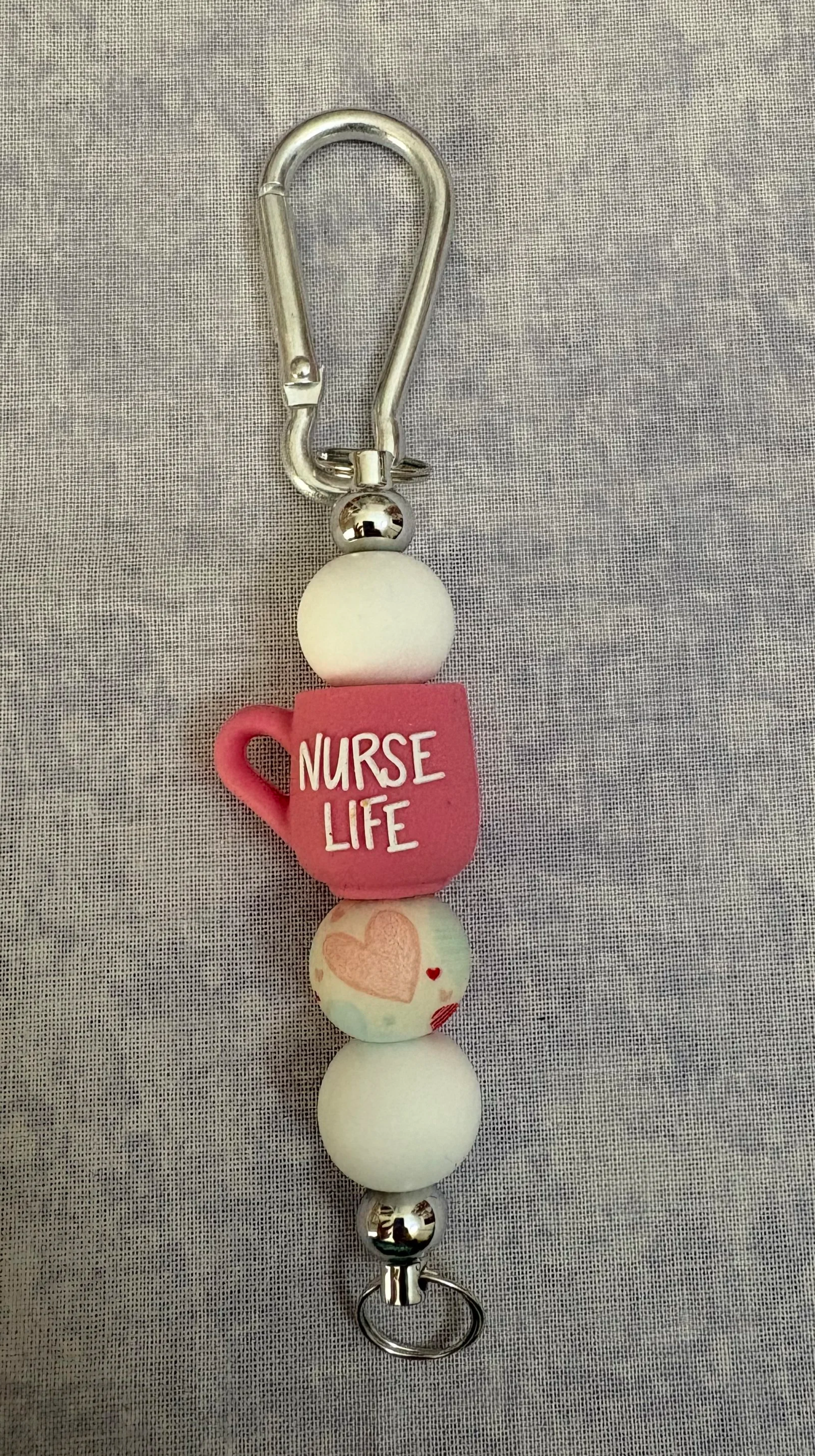 Nurse Life Silicone Bag Charm