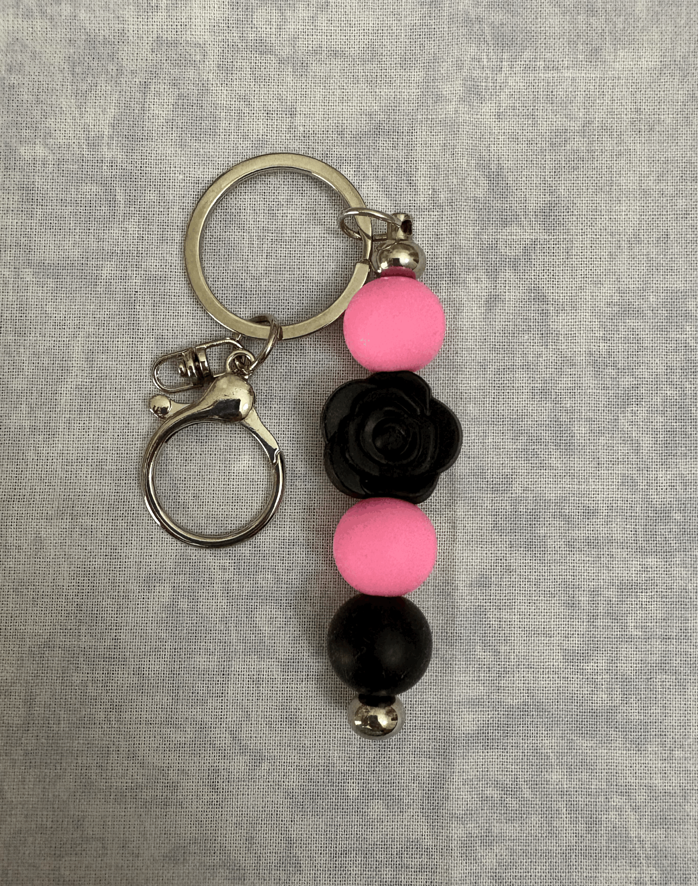 Black and Pink 2 Bag Charm