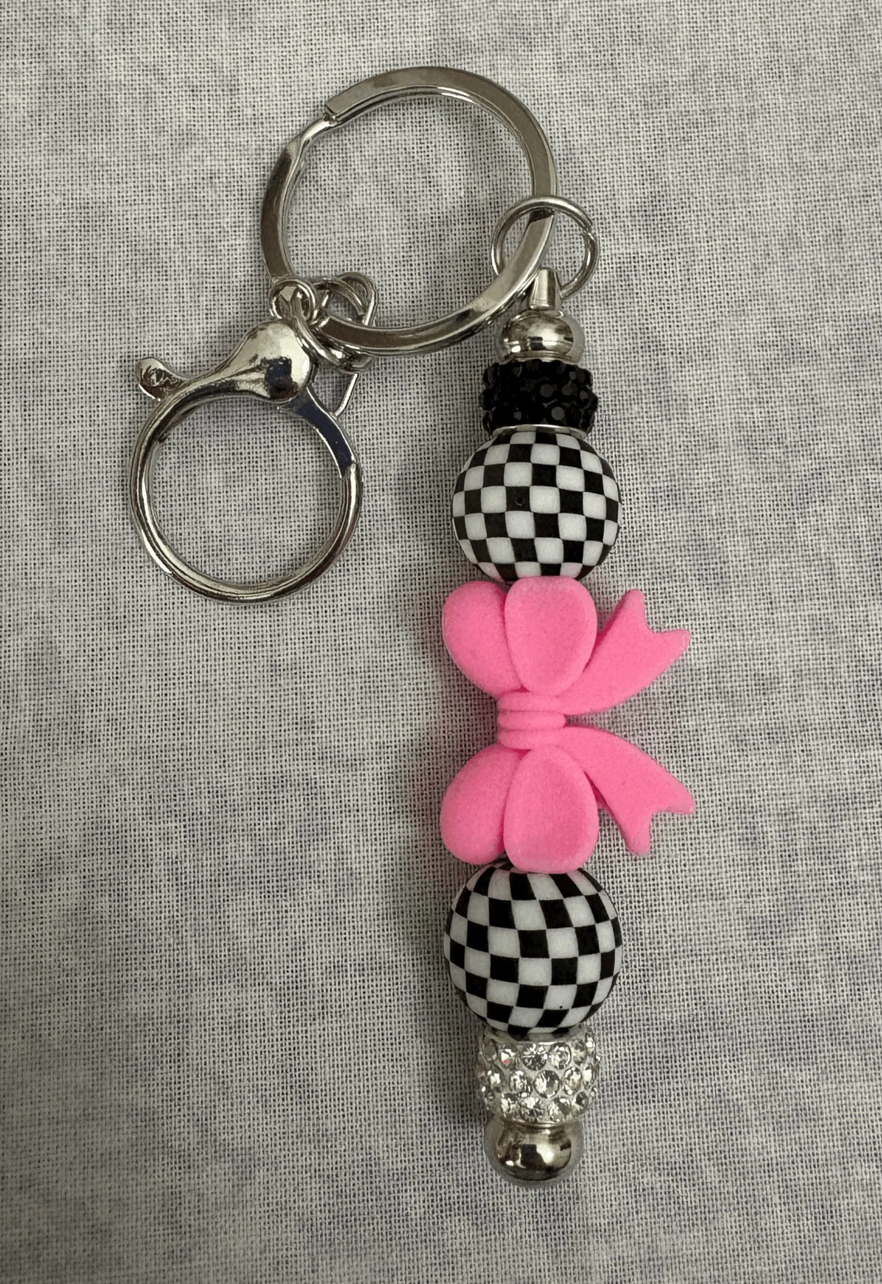 Black and Pink 1 Bag Charm