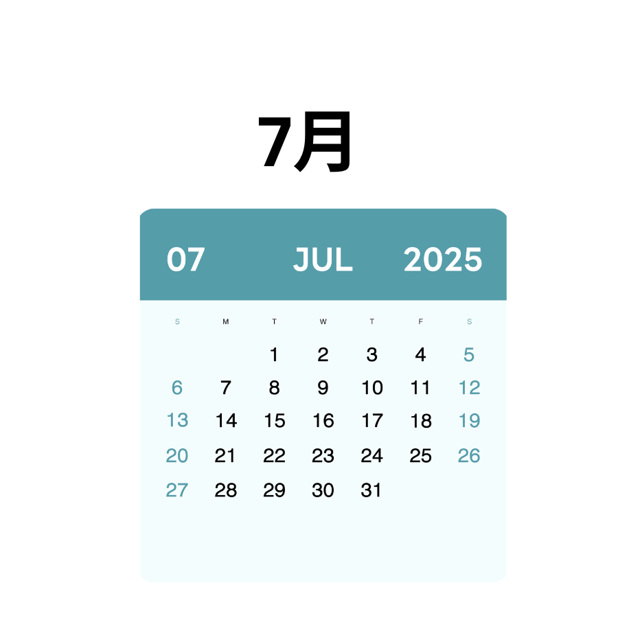 Man Calendar 公式カレンダー 7月カレンダー🗓️