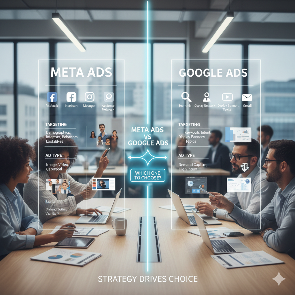 Meta Ads vs Google Ads: Understanding the Difference and Knowing Which One to Choose