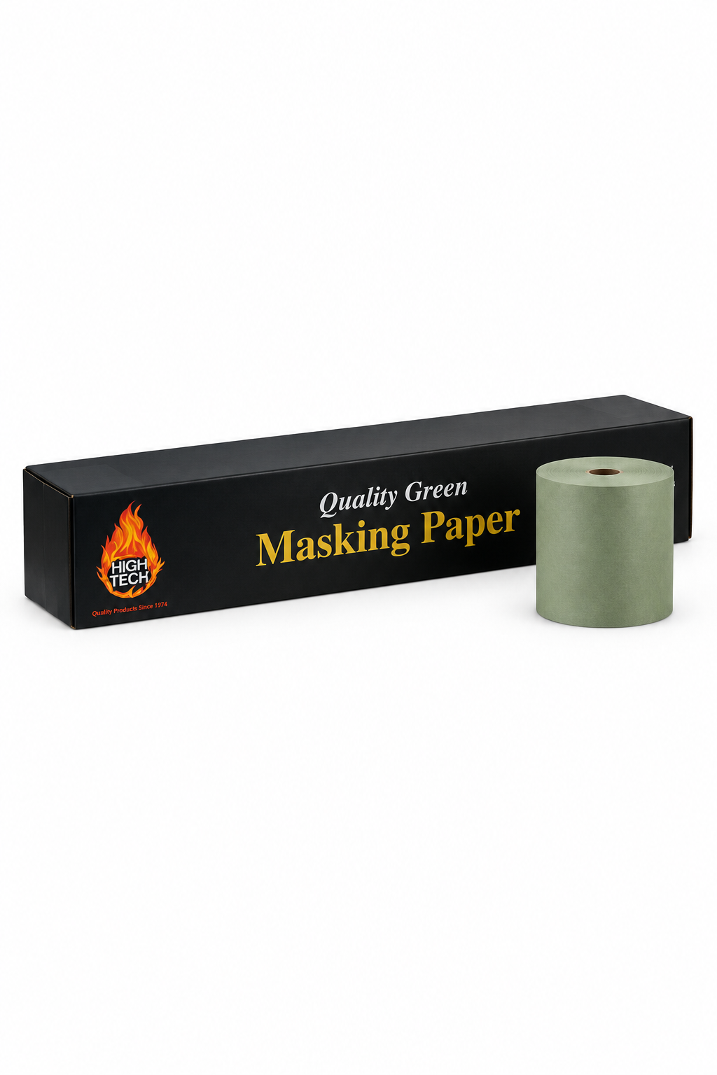 High Teck 6 in x 500 ft Green Masking Paper, 35 Lb Basis Weight
