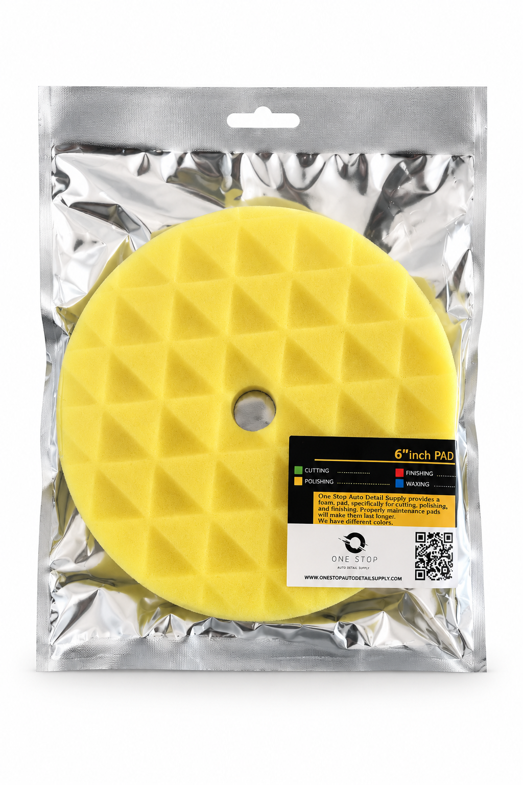 6" Yellow Foam Polishing Pad