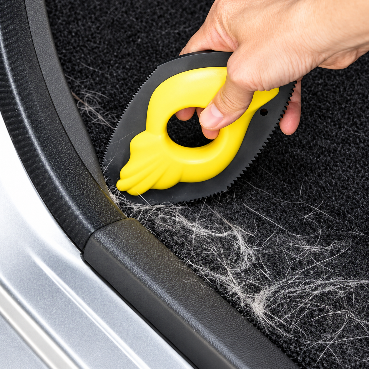 Yellow Pet-Hair Brush Cleaning Car Carpet.png