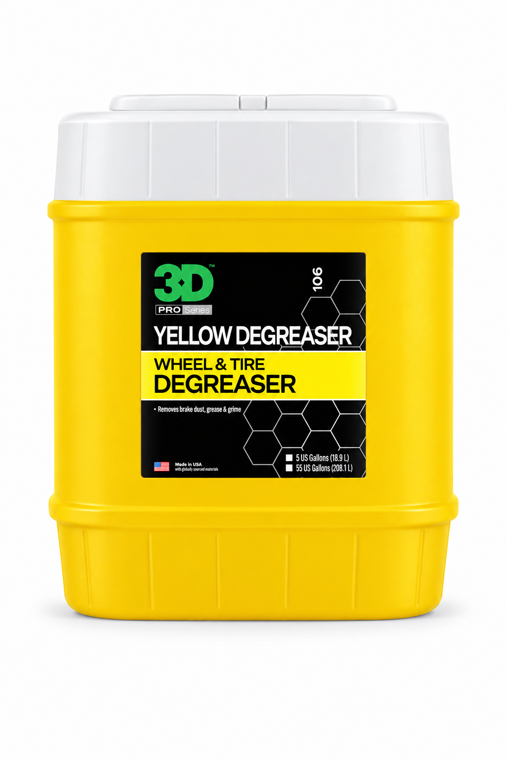 3D Yellow Wheel & Tire Cleaner