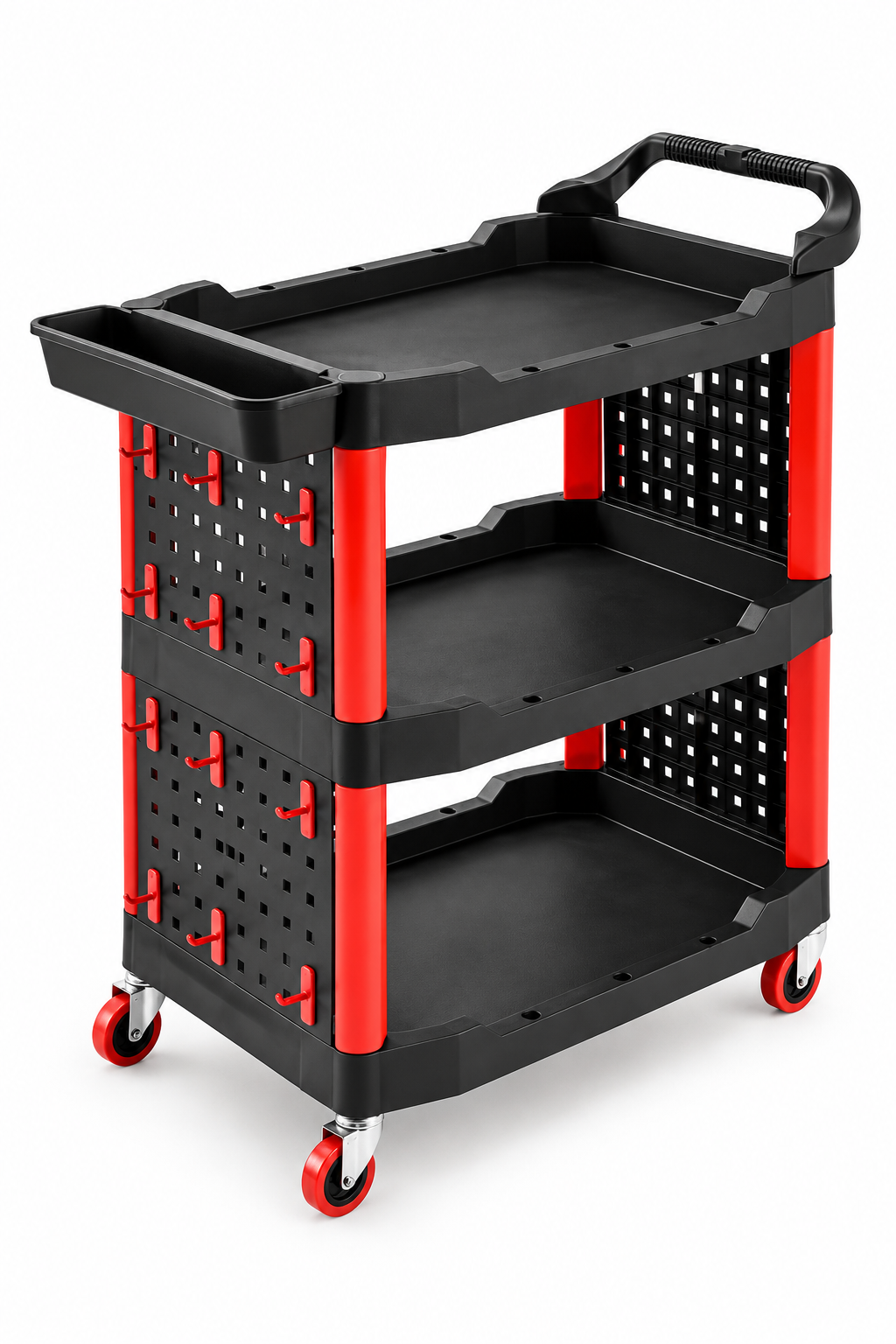 Black and Red Three-Tier Utility Cart.png