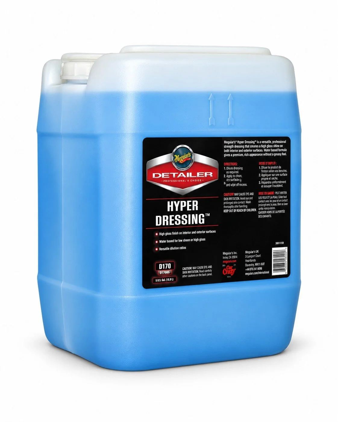 Meguiar's® Detailer D17005 Hyper Dressing Tire Shine, 5 gal Can, Liquid, 4:1 Mixing