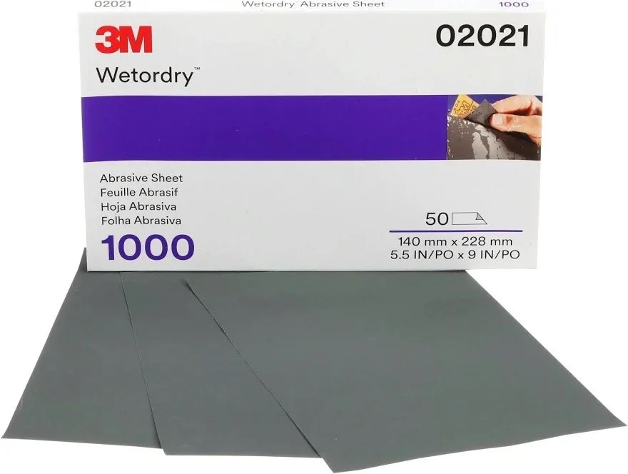 02021 3M Wetordry Abrasive sheet 1000
