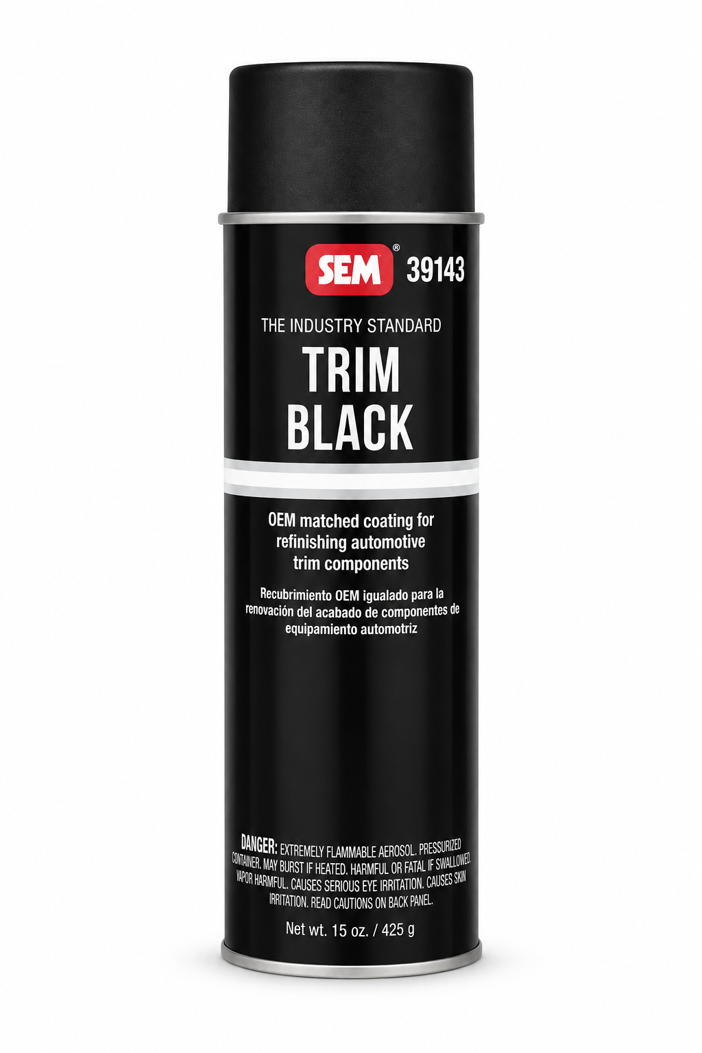 Trim Black 39143 Trim Paint, 20 oz Aerosol Can, Black