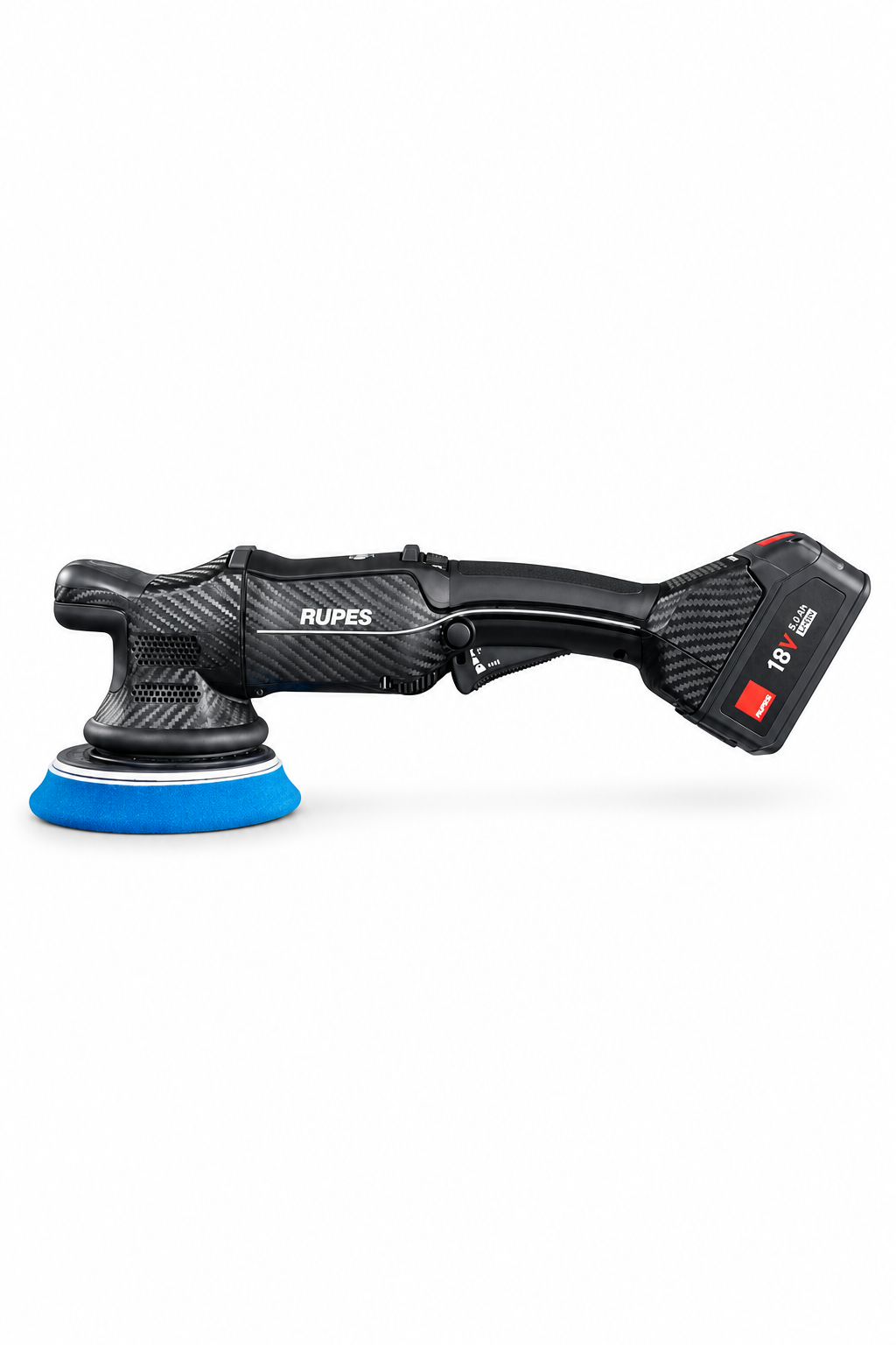 RUPES HLR21 Bigfoot iBrid Random Orbital Cordless Polisher Tool with Dual Battery Charger & 2 Rechargeable Batteries