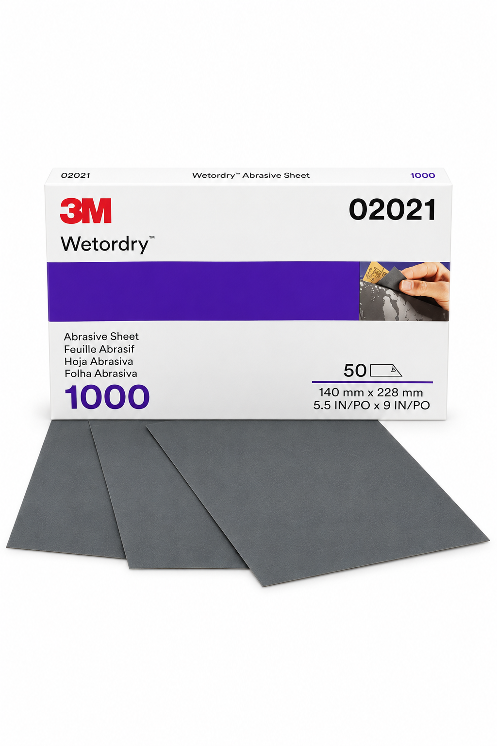 02021 3M Wetordry Abrasive sheet 1000