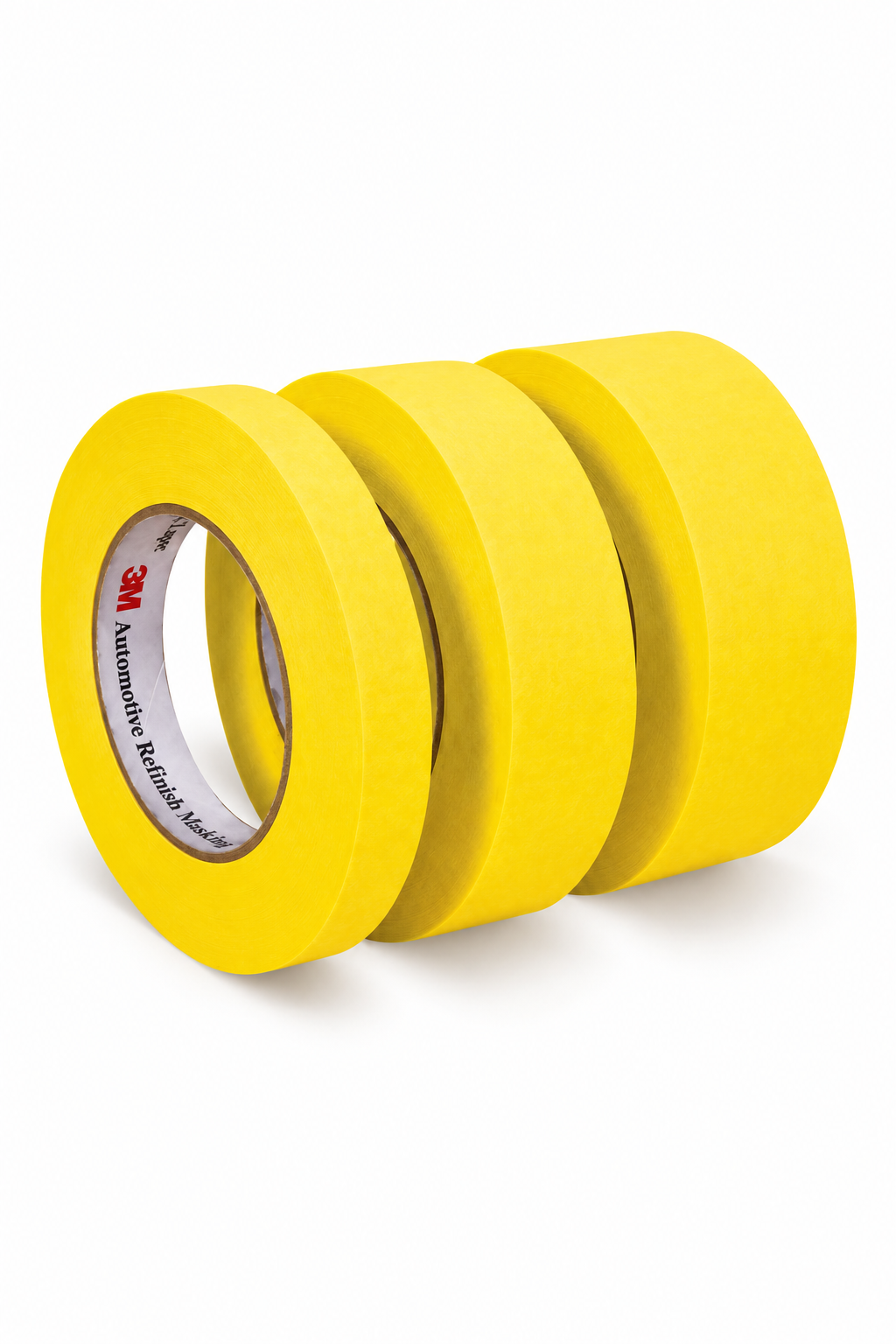 3M™ 06652 388N Automotive Refinishing Masking Tape, 55 m x 18 mm, 6.3 mil THK, Yellow, 388N