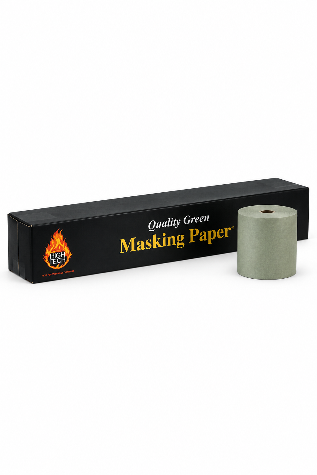 High Teck 6 in x 750 ft Green Masking Paper, 30 lb Basis Weight