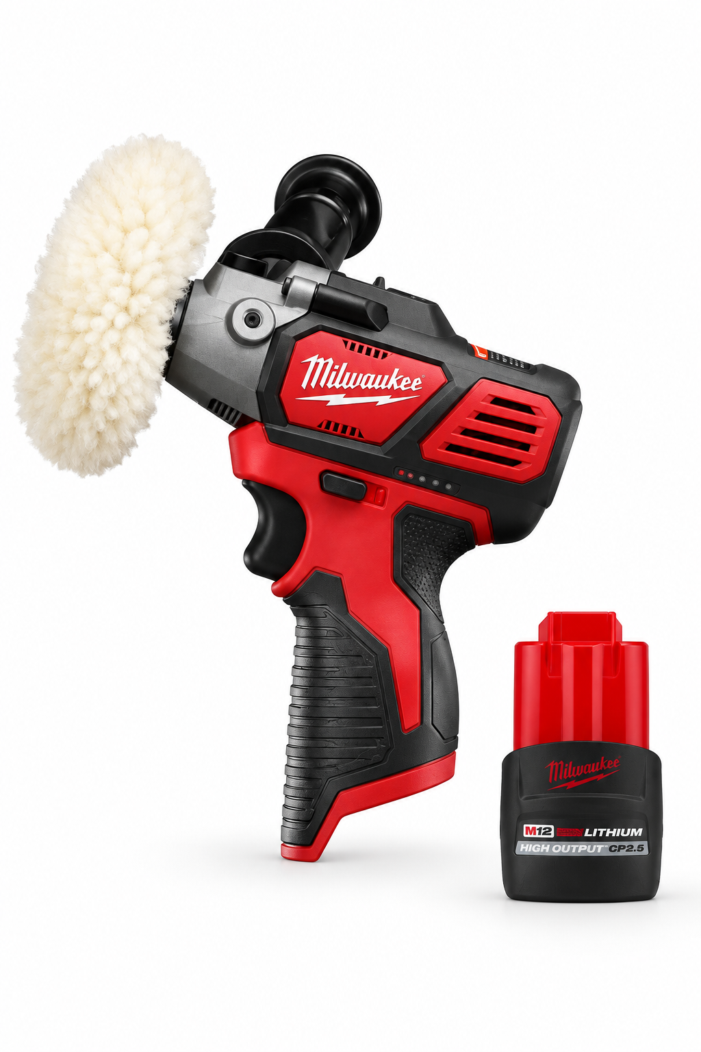 M12 12-Volt Lithium-Ion Cordless Variable Speed Polisher/Sander w/M12 12V Lithium-Ion CP High Output 2.5 Ah Battery Pack