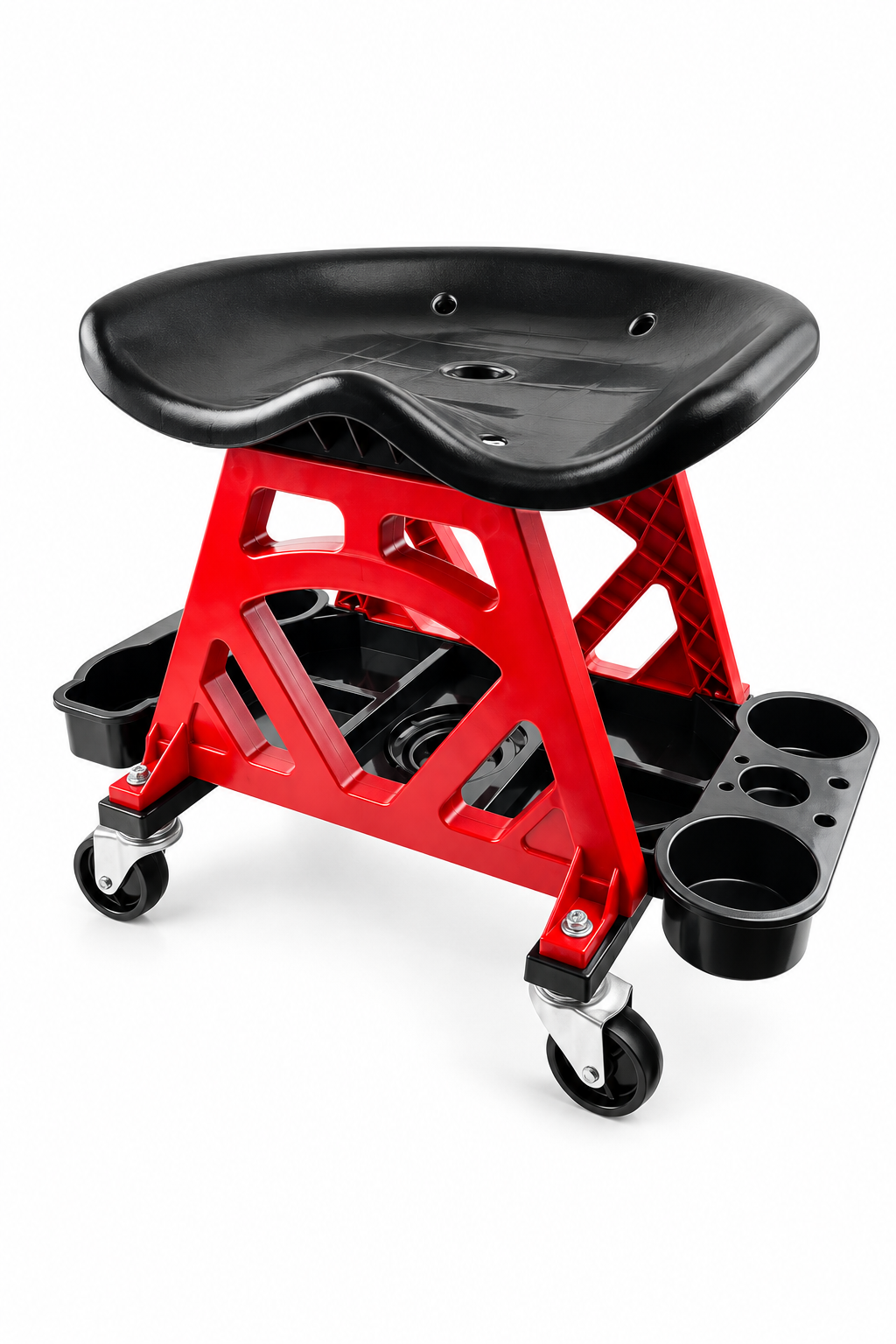 Adjustable Detailing Seat with Storage Tray