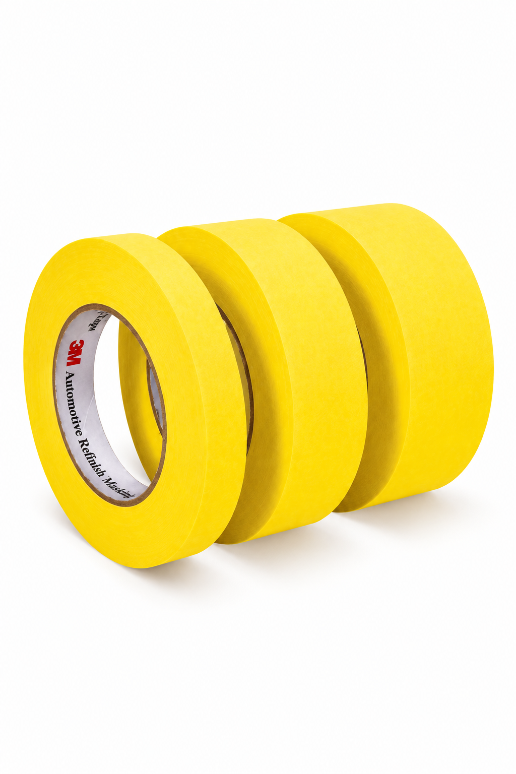 3M™ 06654 388N Automotive Refinishing Masking Tape, 55 m x 36 mm, 6.3 mil THK, Yellow, 388N