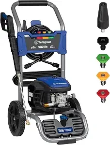 3400 Max PSI 2 Max GPM 13 Amp Cold Water Electric Powered Pressure Washer w/ Brushless Motor, 5-Quick Connect Tips
