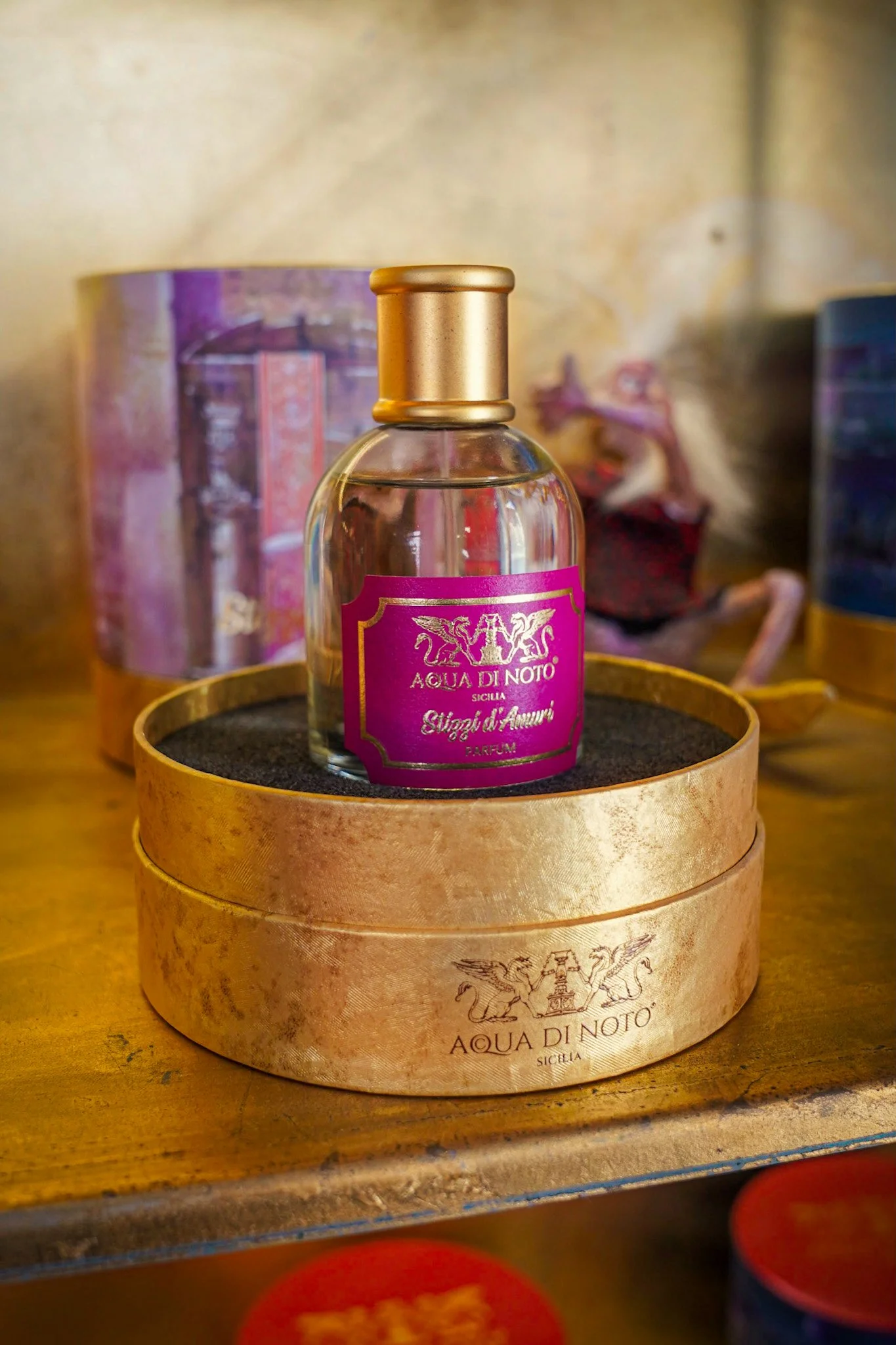 Aqua di Noto perfume bottle in decorative box
