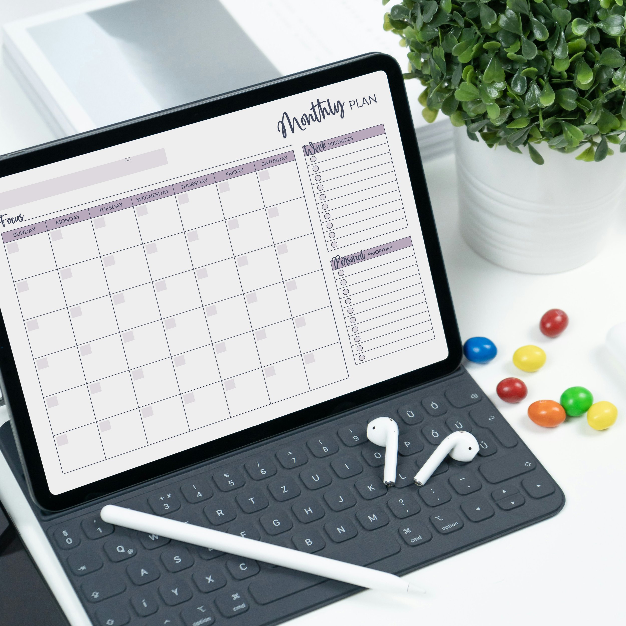 Monthly Vision Planner