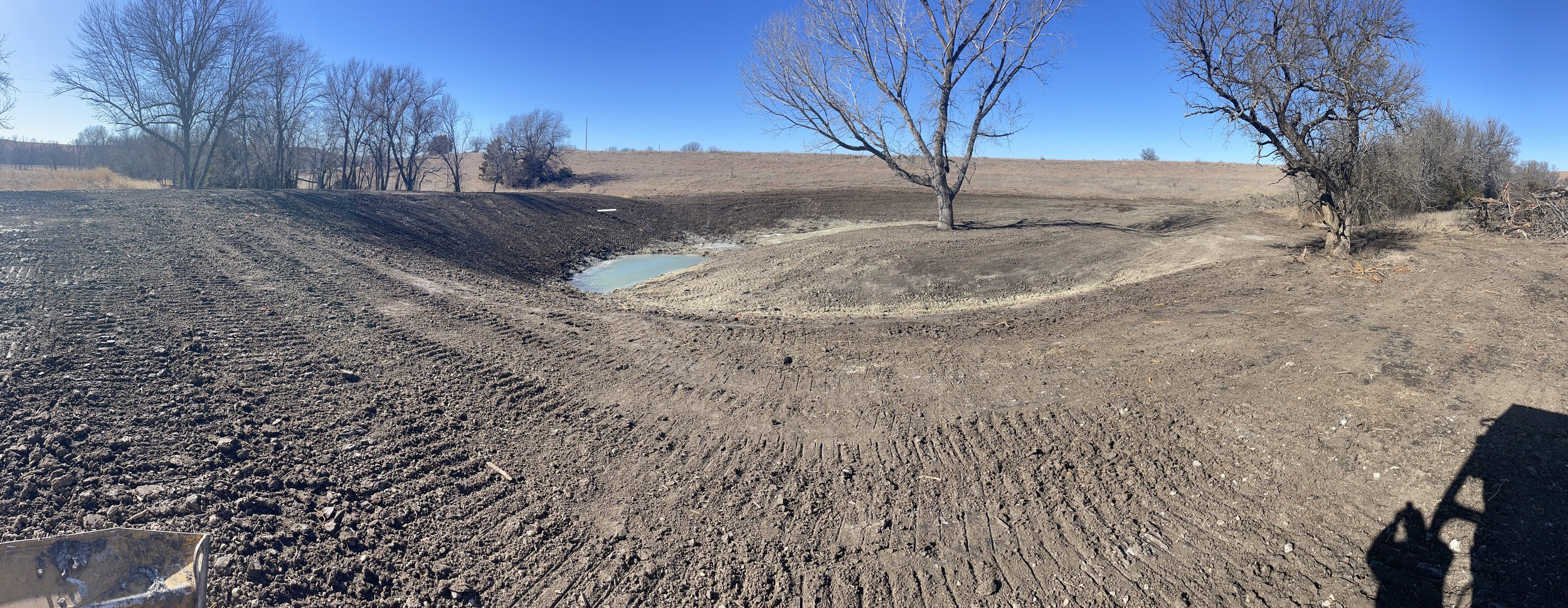 Pond Reclamation During