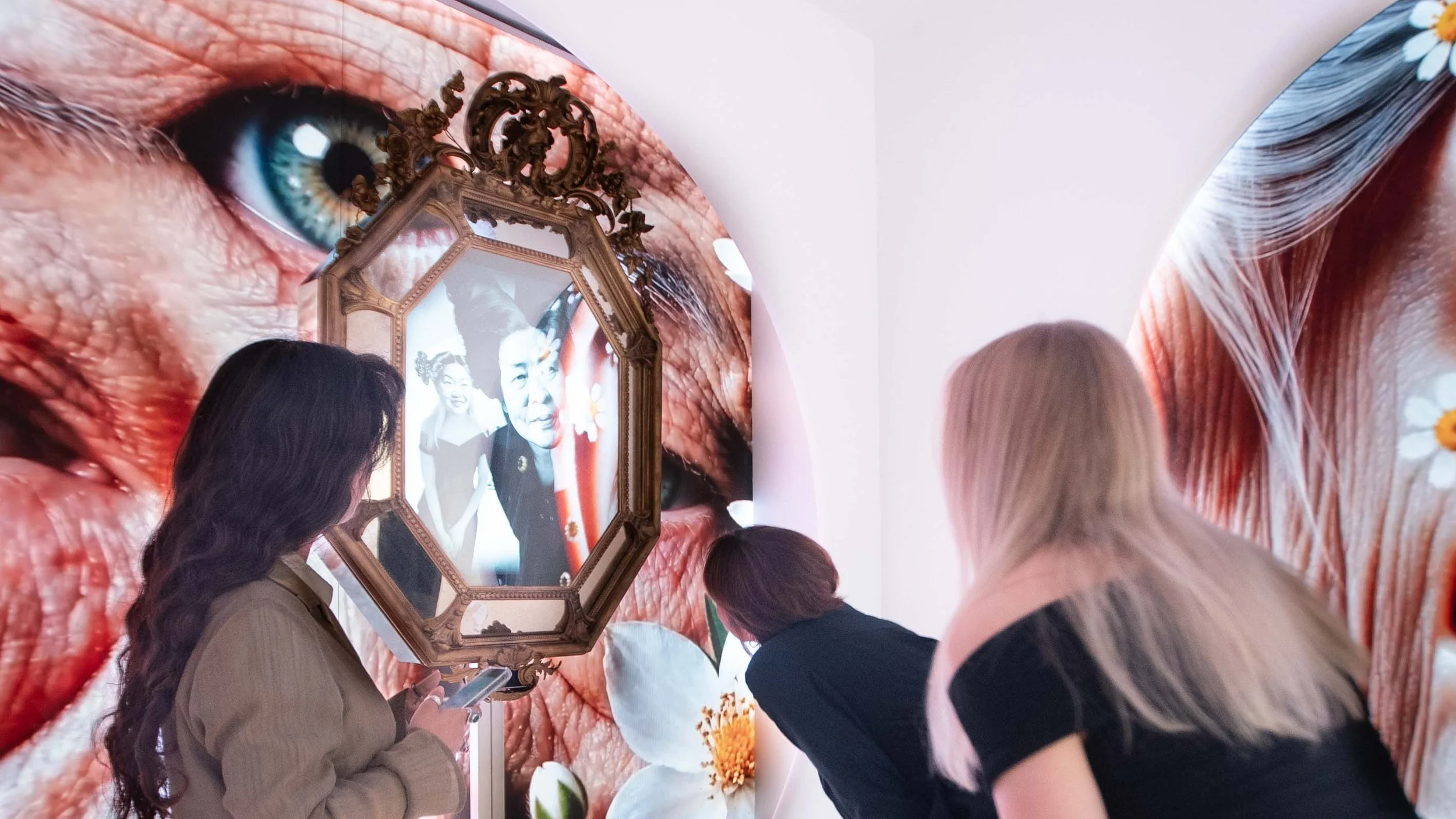 mirror into auntieverse at the headspace room in load gallery, barcelona, June 2026