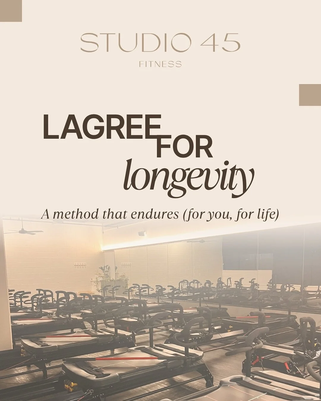 Lagree&hellip; for the years ahead.⁣
⁣
Lagree is intensity that honors your body, resistance that strengthens bone, and strength that serves every movement beyond the studio. Slow transitions, mindful alignment, and leg stability &mdash; all building