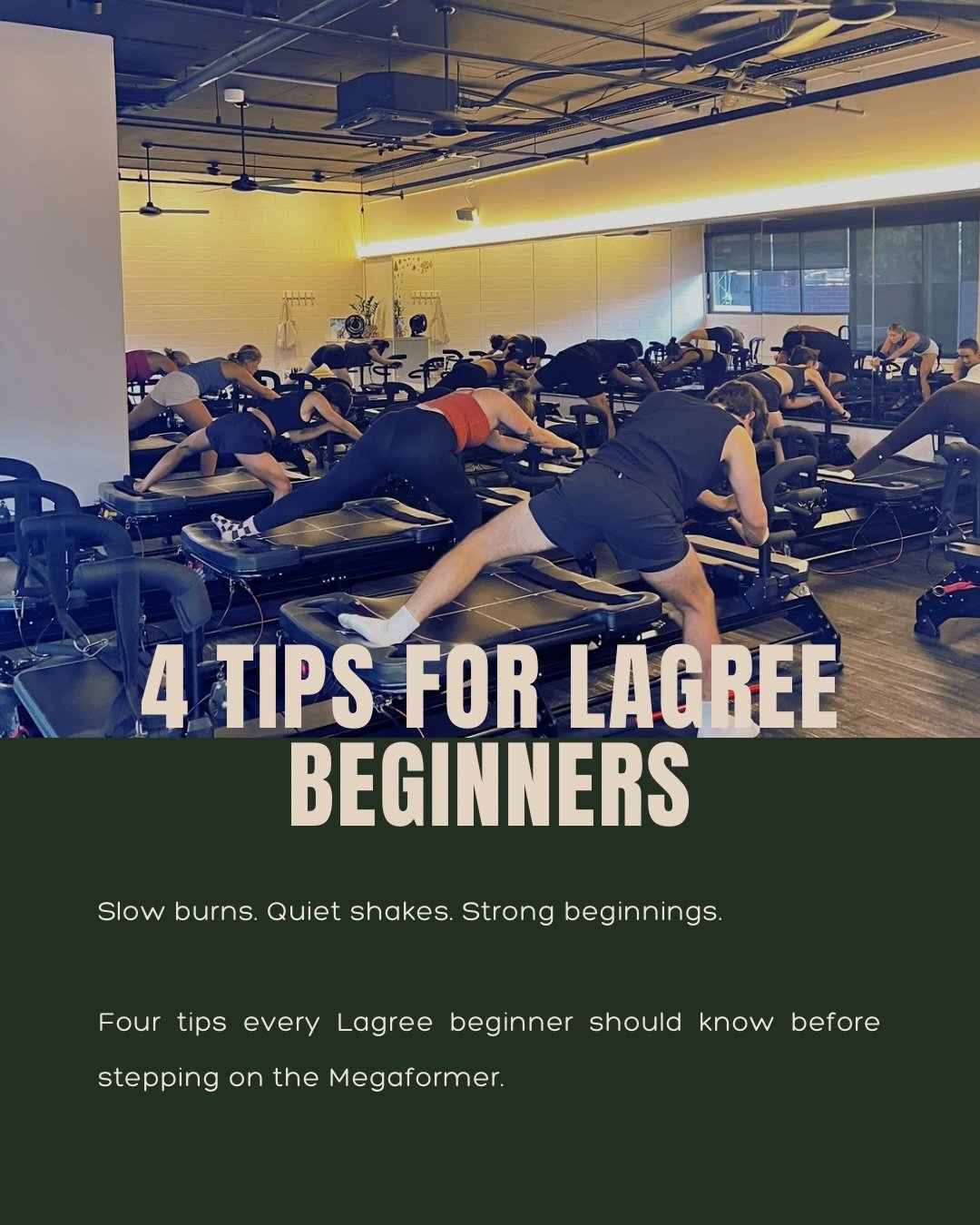 Starting lagree can feel confusing, shaky and humbling, and that&rsquo;s normal.⁣
⁣
These 4 tips are here to remind you: progress comes from showing up, listening closely, asking questions and honouring your body as it learns.⁣
⁣
Everyone starts some