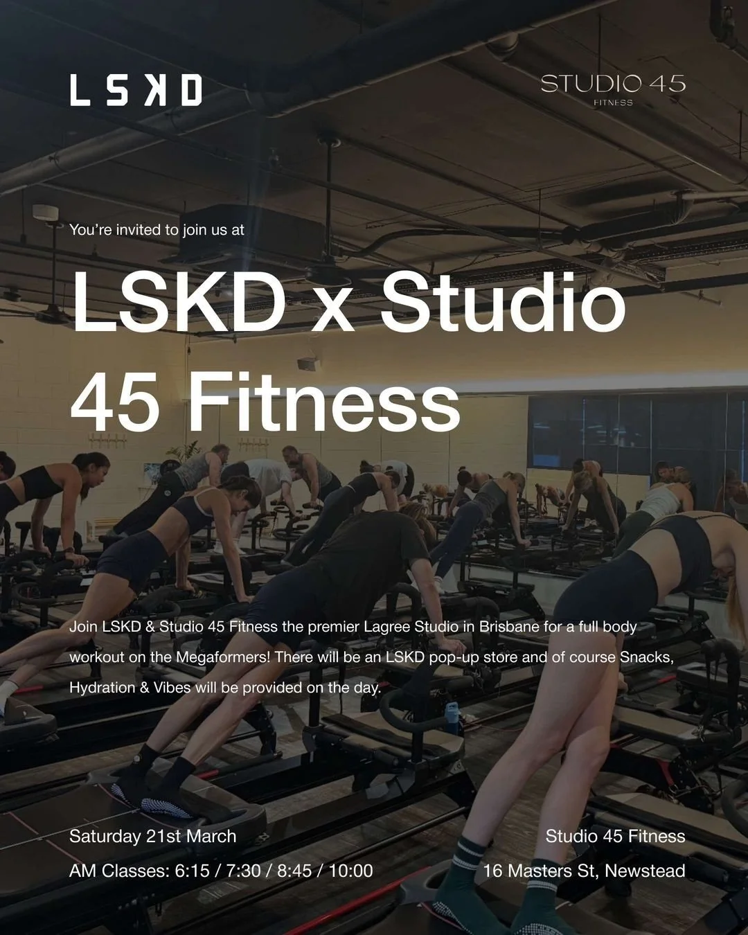 Brisbane&hellip; this one is for you! We&rsquo;ve teamed up with LSKD to bring something special to ST45 ✨⁣
⁣
RESET | REALIGN | RECONNECT⁣
⁣
This event is all about reminding you that it&rsquo;s never too late to start again. To shift direction. Or t