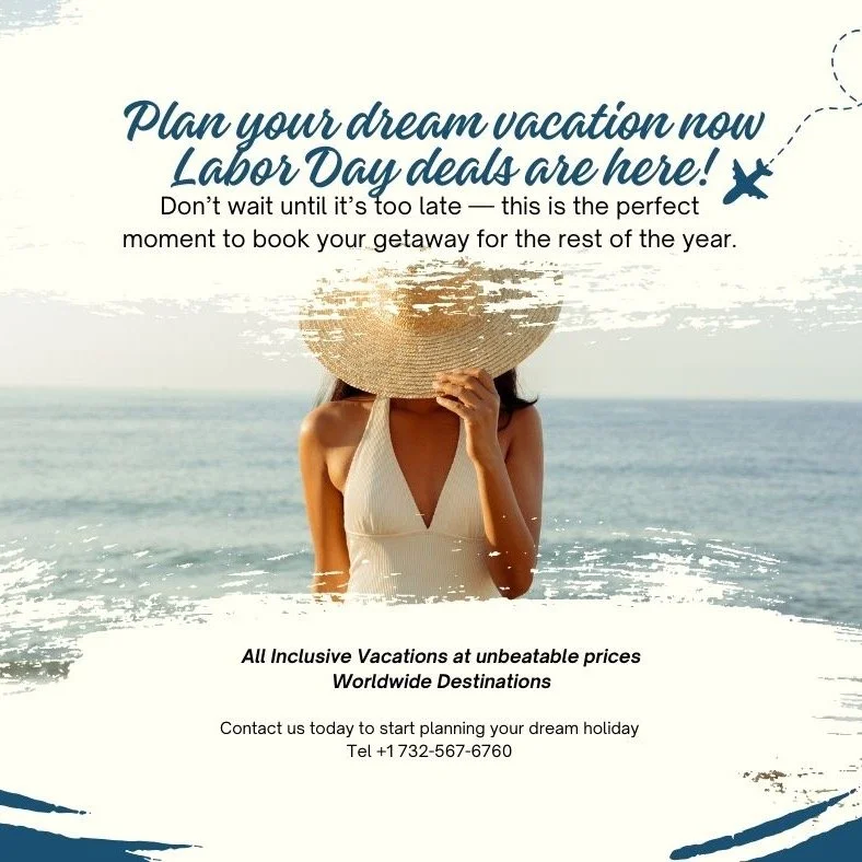 ✈️🌍🔥 Планируйте свой отдых уже сейчас &mdash; скидки к Labor Day! ✈️🌍🔥
Не откладывайте &mdash; сейчас идеальный момент, чтобы забронировать отпуск до конца года.
✨ All Inclusive по лучшим ценам
Карибские пляжи, курорты Мексики, отдых в Средиземно