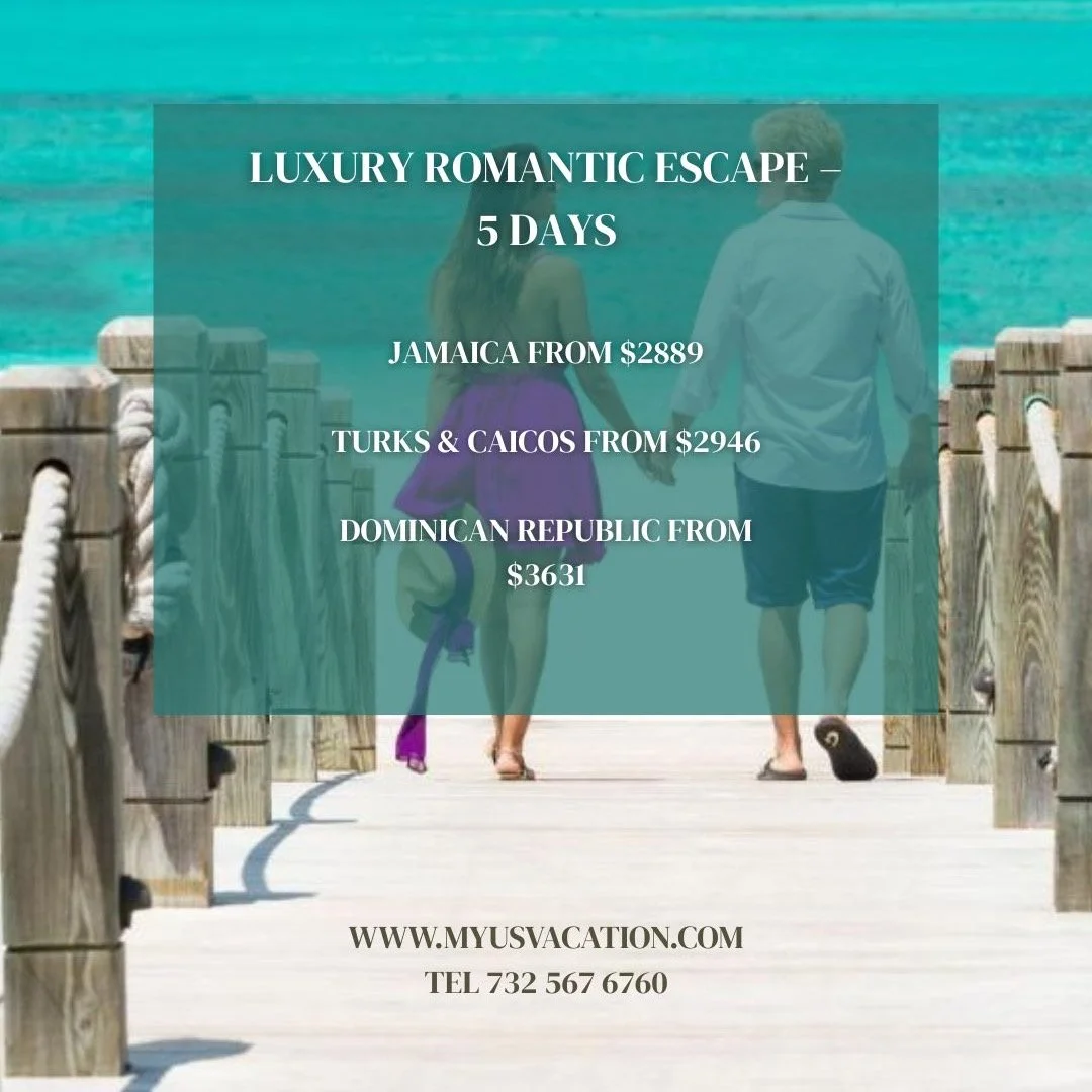 ✨ LUXURY ROMANTIC ESCAPE &ndash; 5 DAYS
12&ndash;16 ноября | Прямой перелет Delta Airlines из Атланты
Включено: ✈️ авиаперелет, 🏨 проживание, 🍽 питание по программе отеля (завтрак или all inclusive), 🚖 индивидуальные трансферы.
💡 По запросу сдела