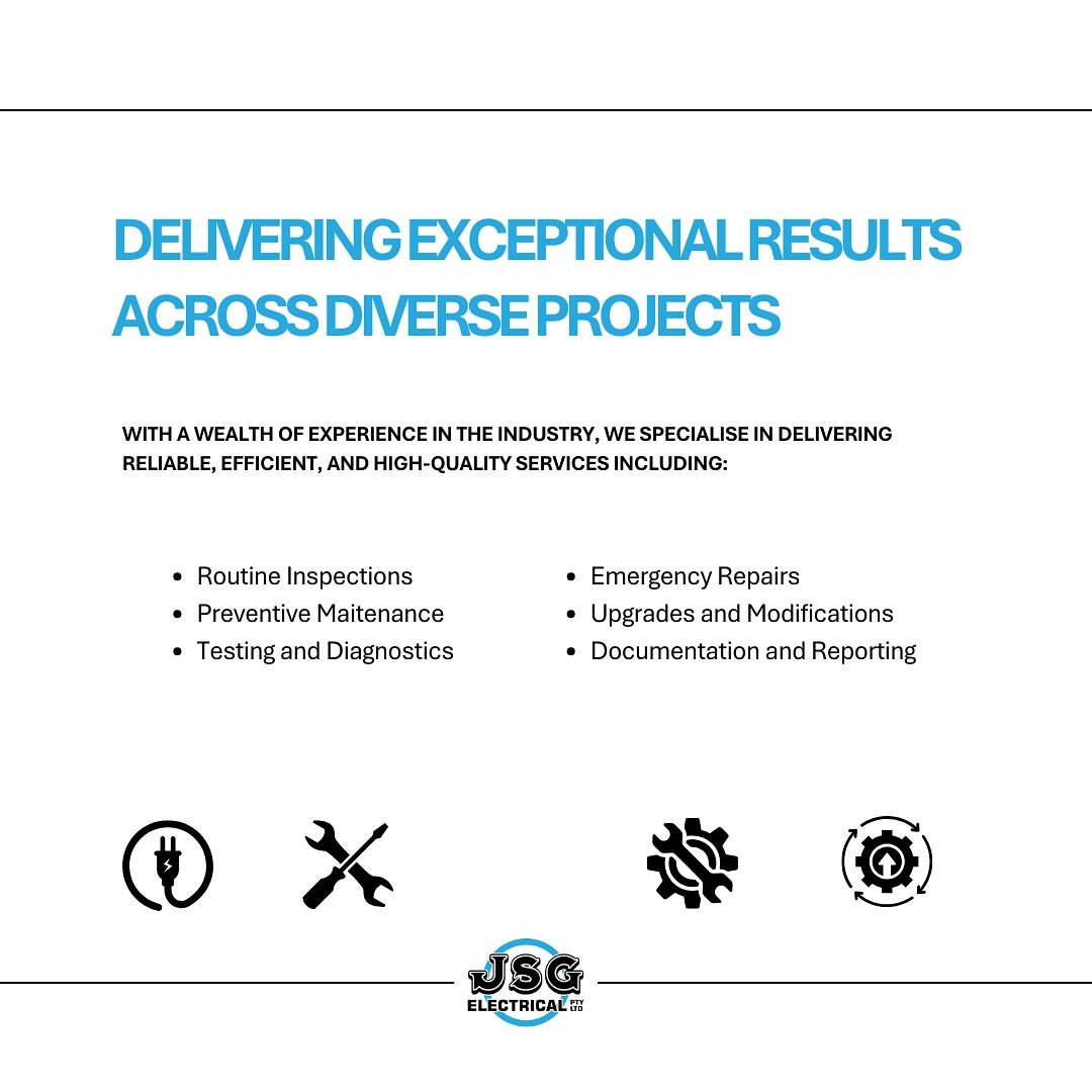 ⚡ Transforming commercial spaces&mdash;from office fit-outs and energy-efficient lighting upgrades to switchboard installations and preventive maintenance&mdash;with unmatched expertise. 
Delivering exceptional results across every commercial electri