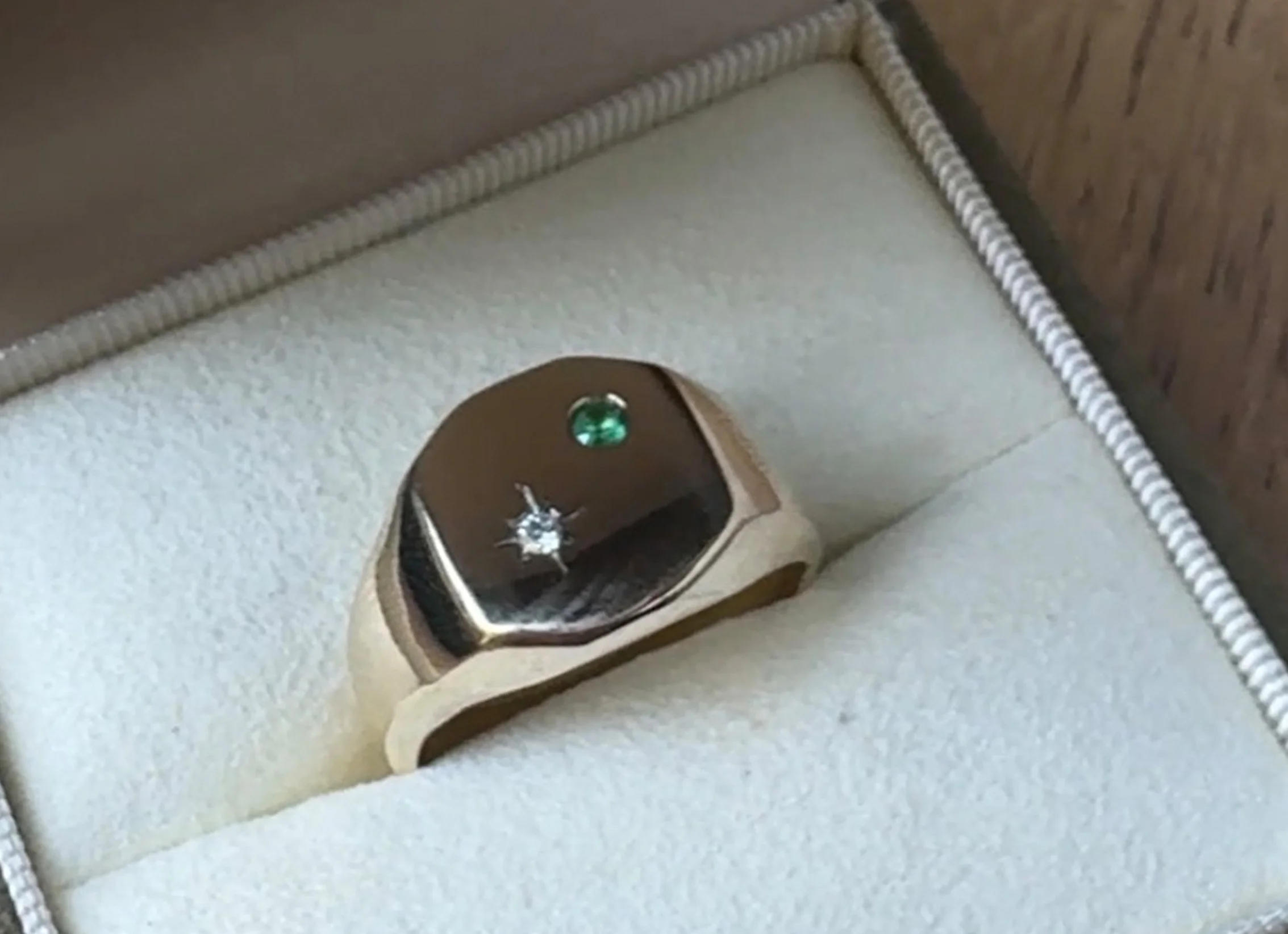 Birthstone Signet Ring