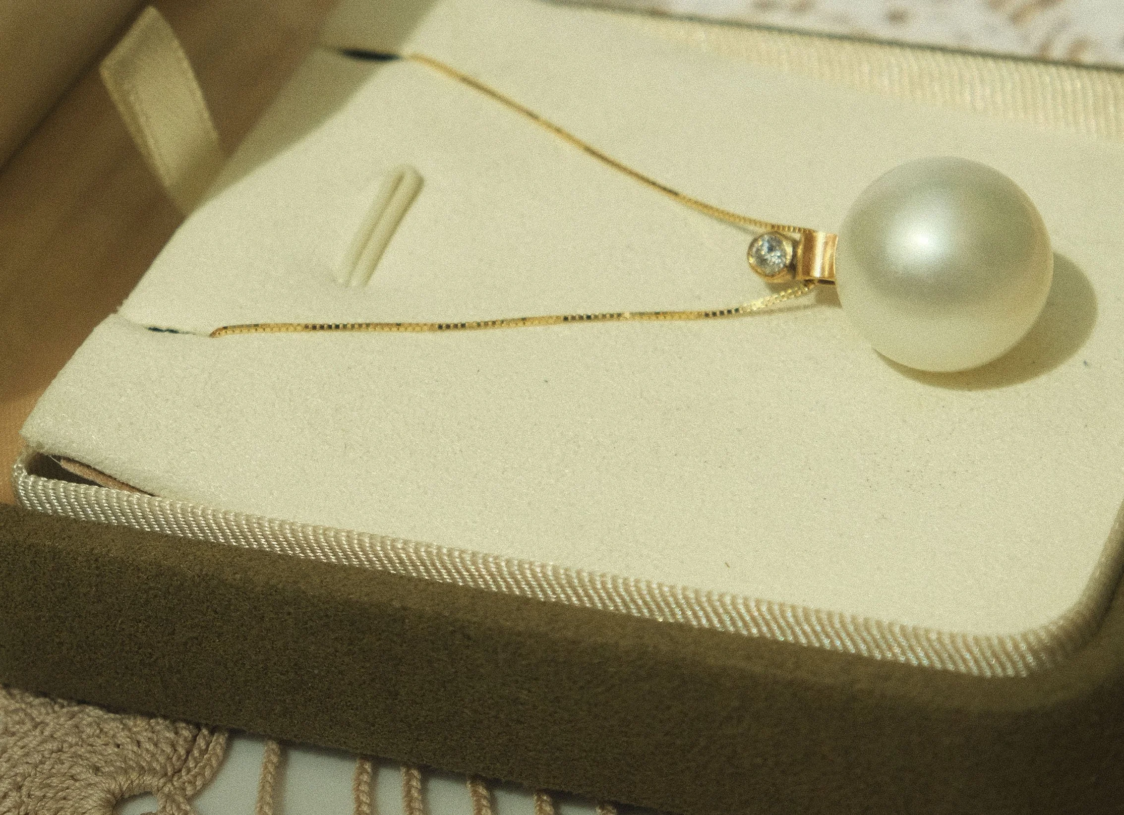 Heirloom Pearl and Diamond Pendant