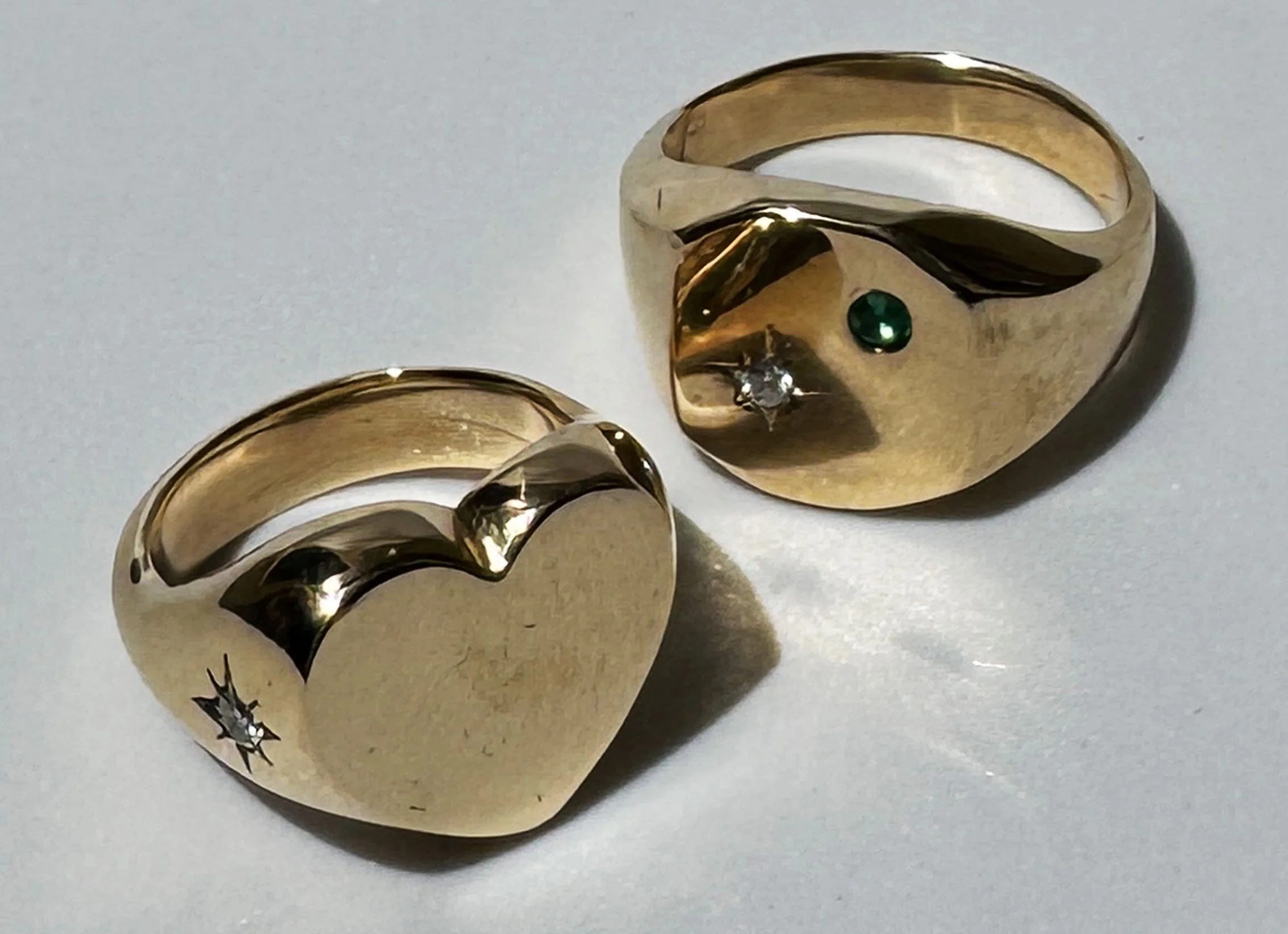 Birthstone Signet Rings