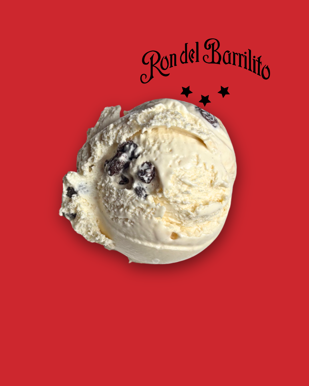 Rum Raising Ice Cream Scoop