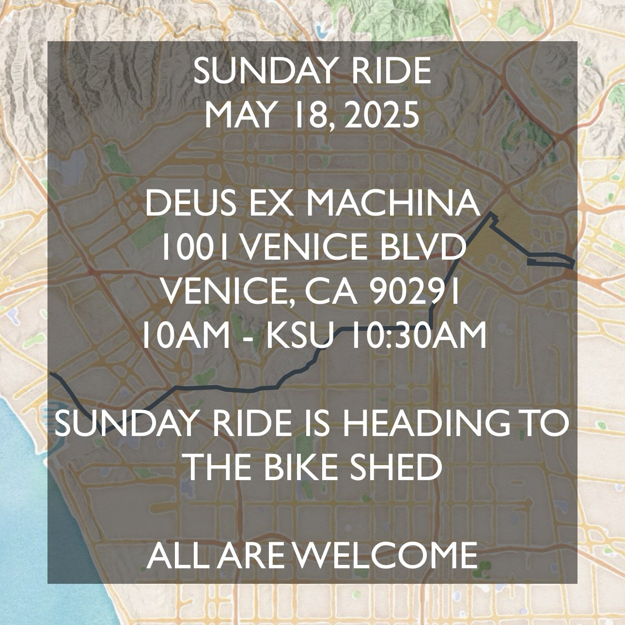 2025-05-18 - SUNDAY RIDE - BIKE SHED