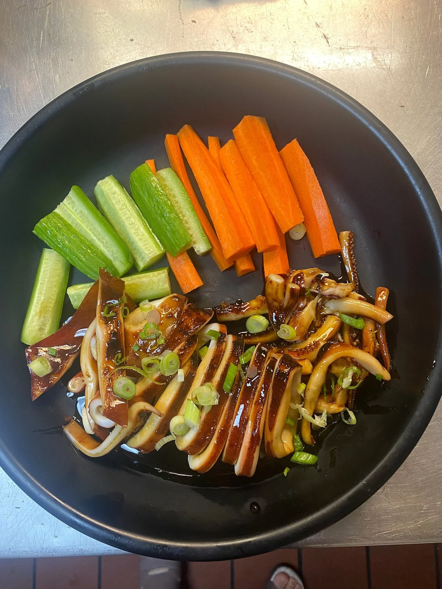 When squid meets soy sauce, magic happens