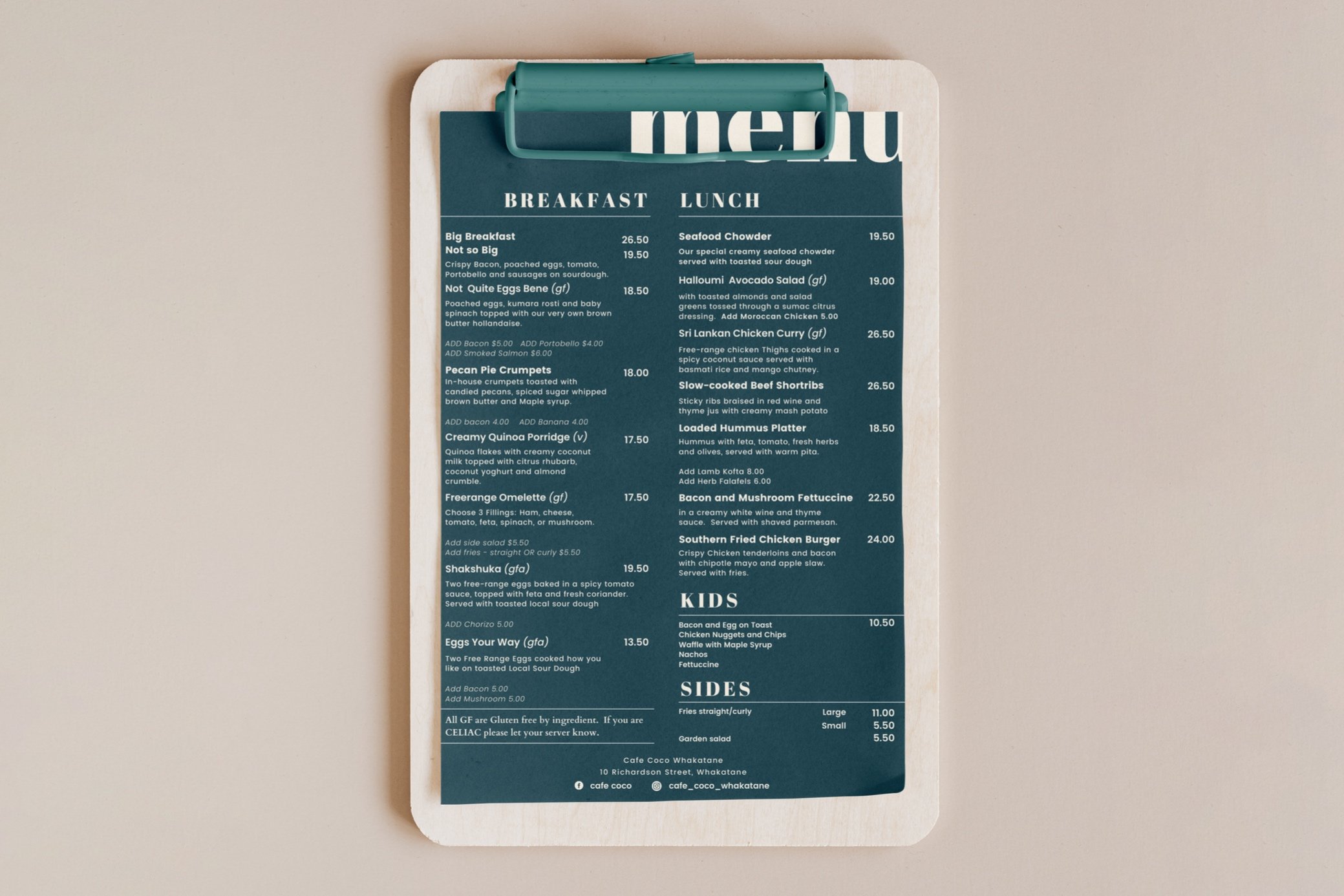 Menu Sid Design General 6 — Vivid.ly Creative