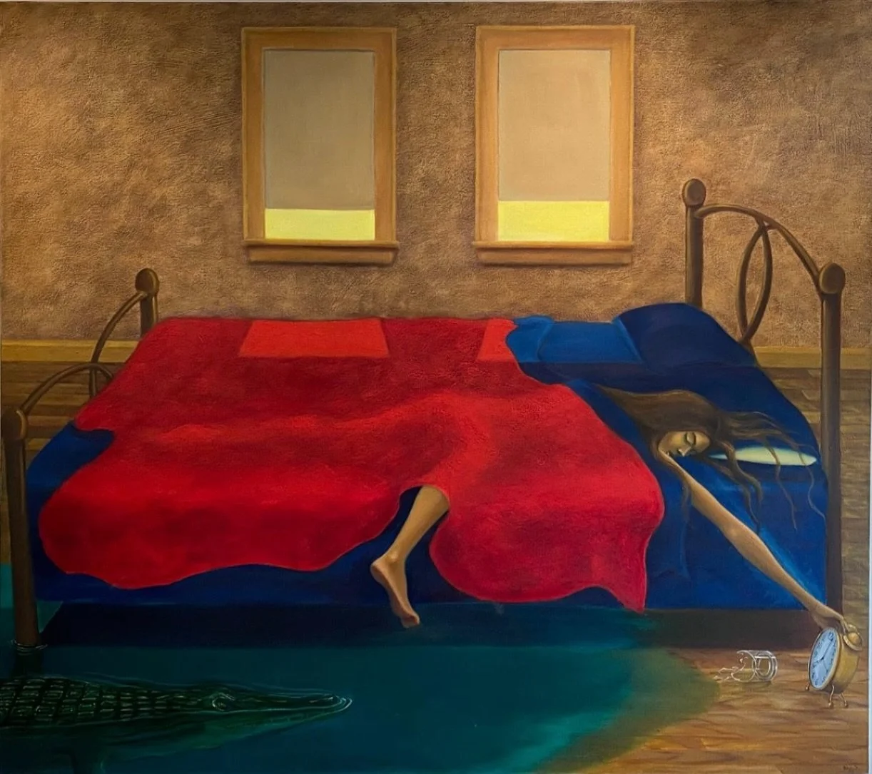 &ldquo;Wrong Side of the Bed&rdquo; &lsquo;96
Artist: Greg Busch 
Private collection