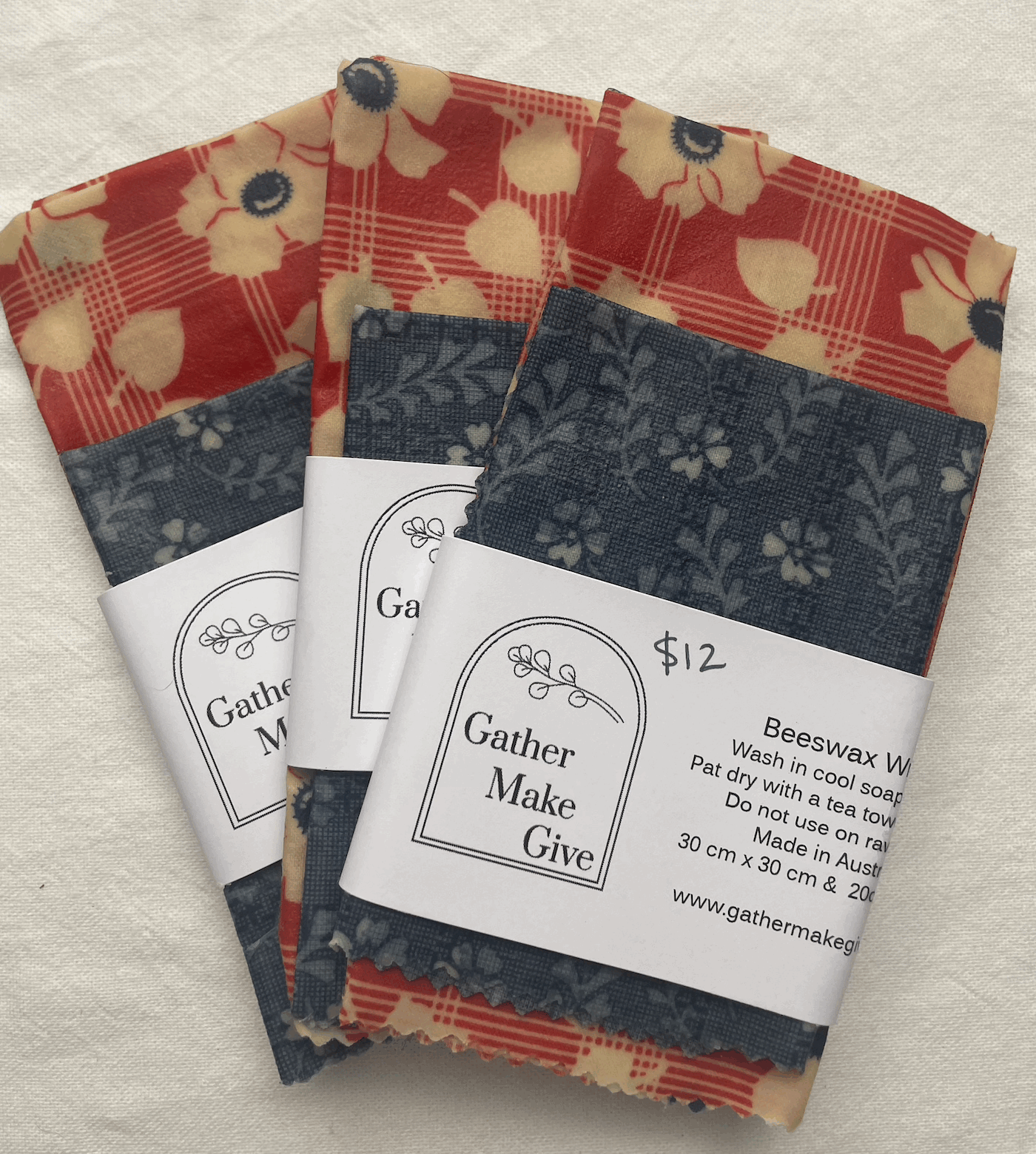 Beeswax Wraps 2pack