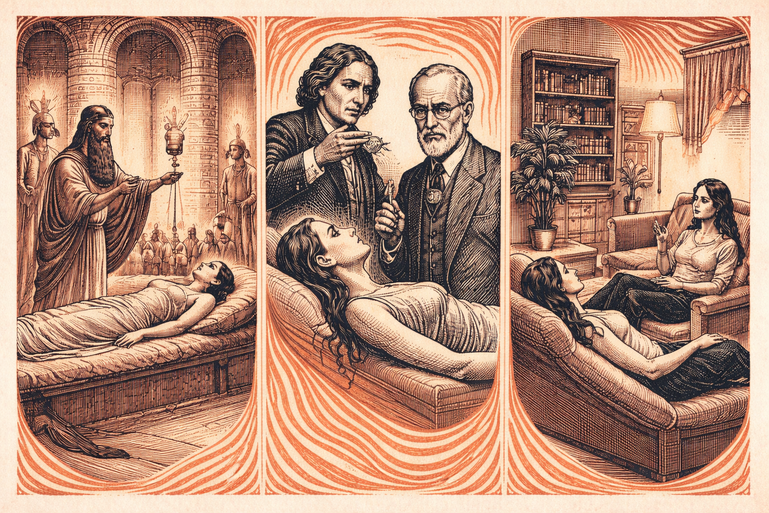 From Temple Trances to Therapy Rooms: The Great Minds Behind Hypnotherapy