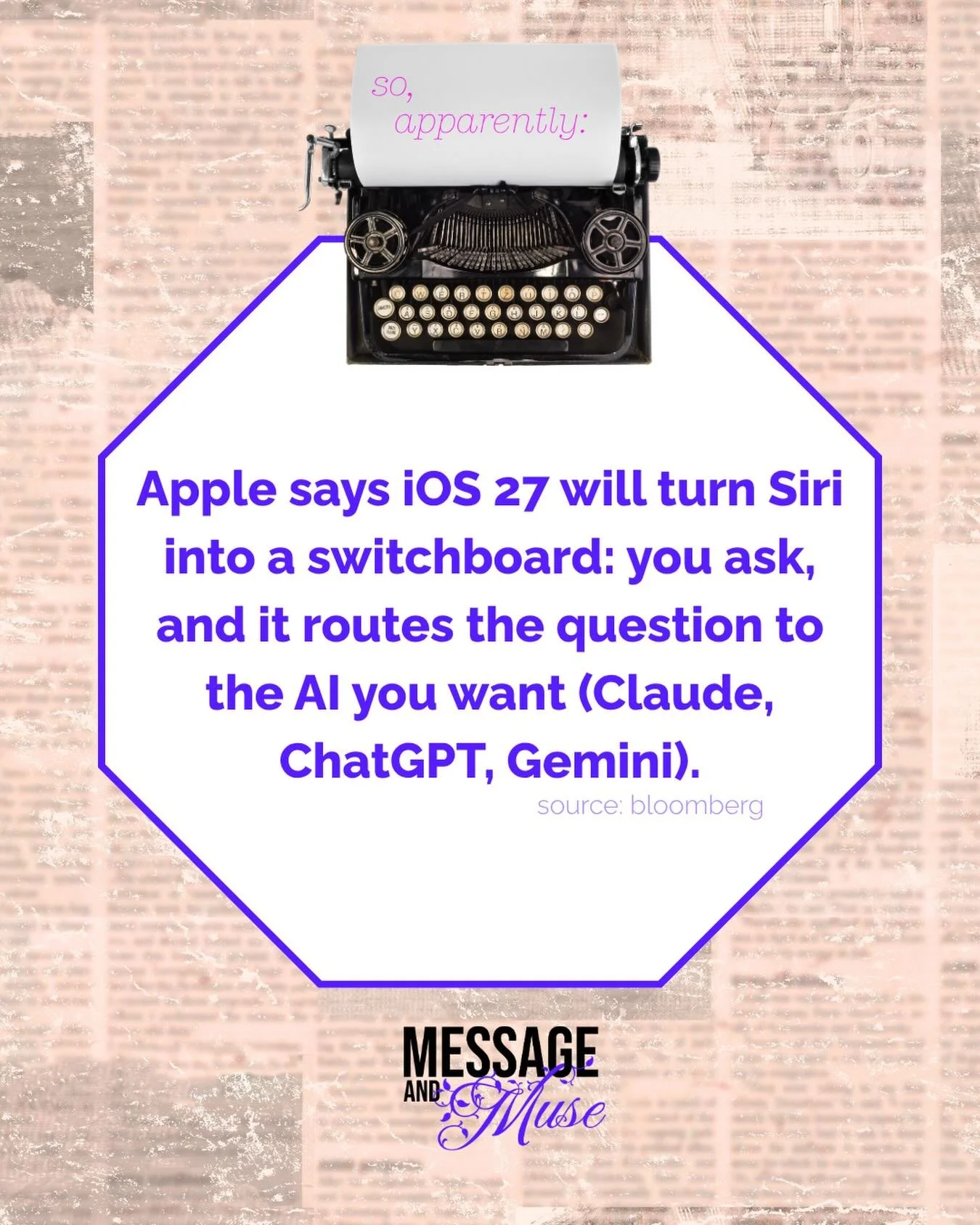 My Siri appears to be dumb as a box of rocks and doesn&rsquo;t understand a word I&rsquo;m saying, so personally, I&rsquo;m thrilled about this.

I sincerely look forward to &ldquo;Karening&rdquo; her and having her send me right to Claude.

My perso