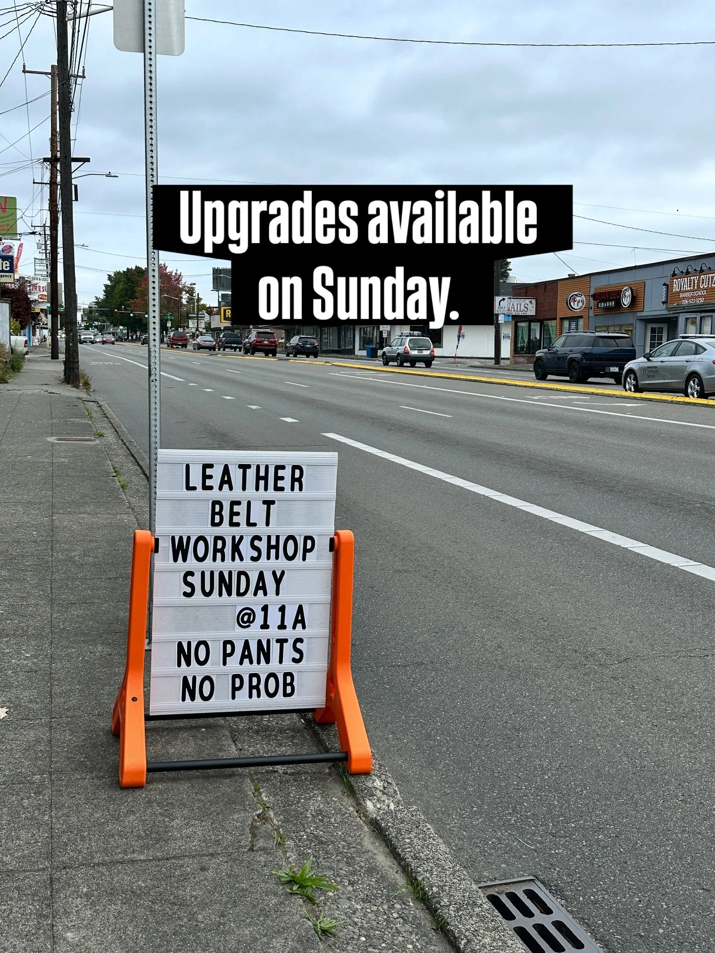 Come make your 20-year wardrobe staple. We&rsquo;re stripping hides this weekend for custom leather belts - dyeing and stamping available.
&hellip;tarts and coffee for workshop participants!

#selvedge #leatherwork #wardrobe #menswear #fashion #motor